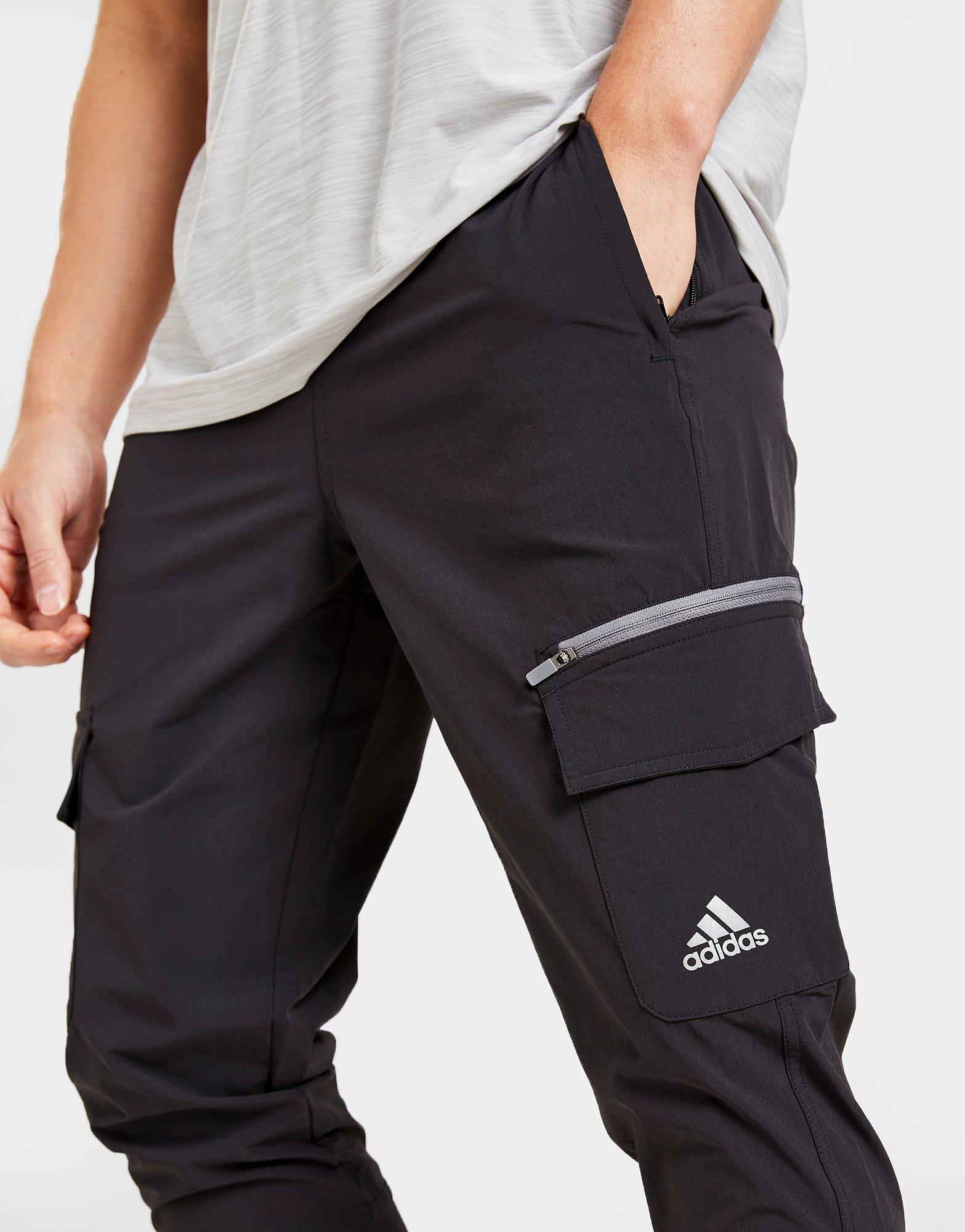 Black adidas Tech Cargo Track Pants