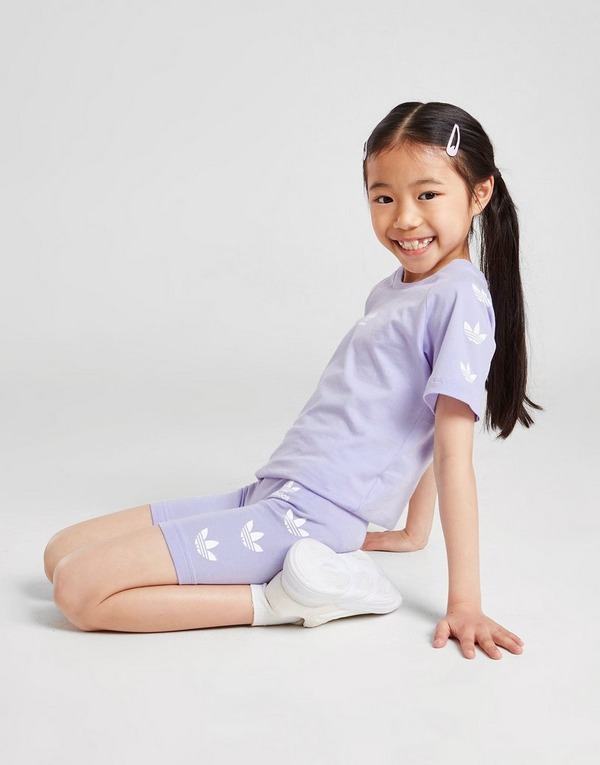 adidas Originals Conjunto de camiseta y pantalón corto Repeat Trefoil infantil