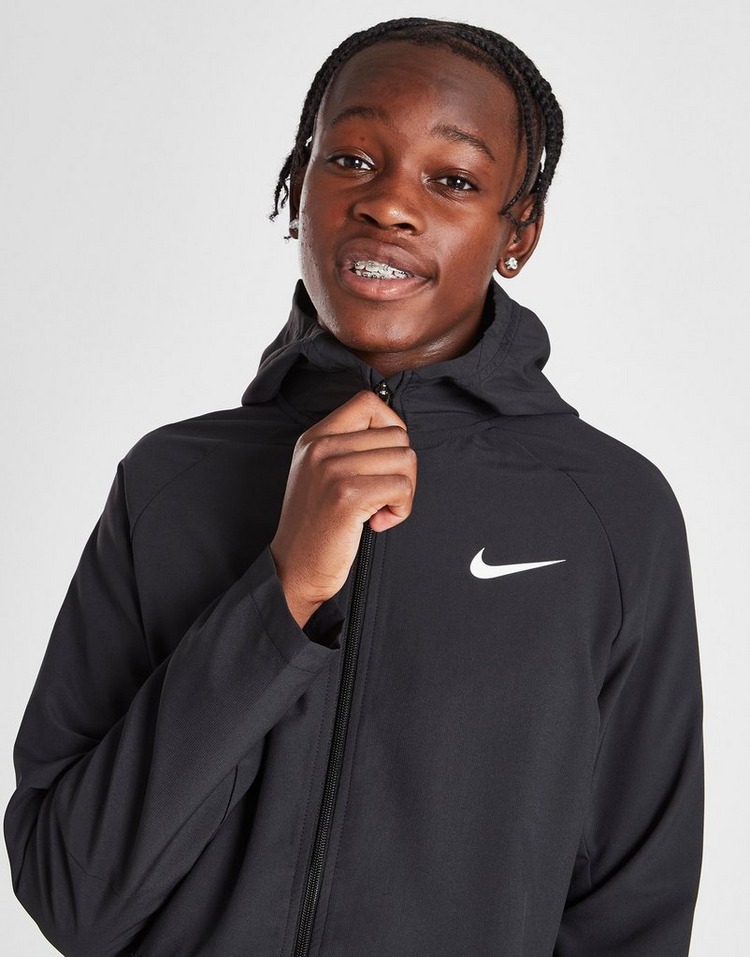Black Nike Dri-FIT Woven Jacket Junior | JD Sports UK