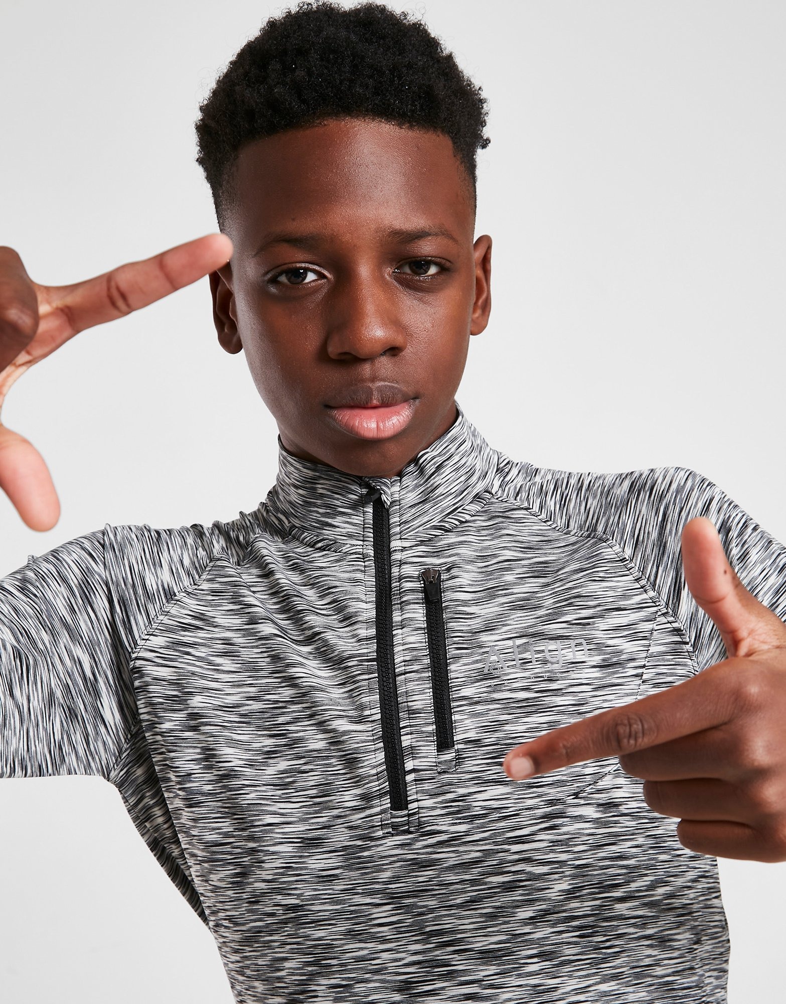 Grijs Align Blend 1/4 Zip Top Junior JD Sports