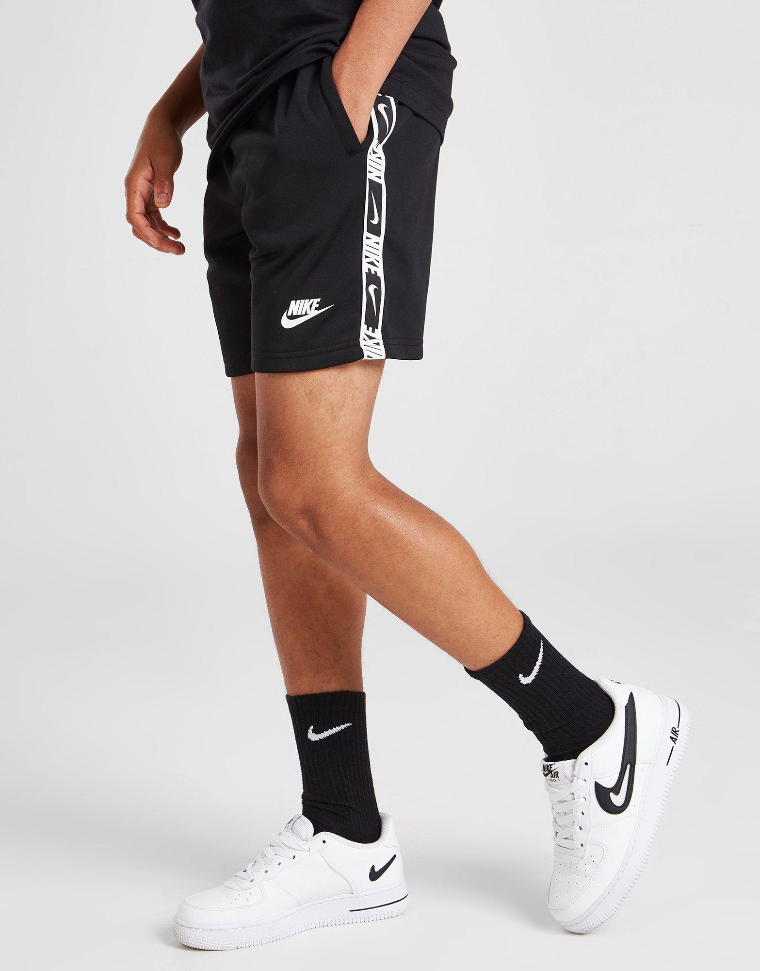 Black Nike Repeat Tape Shorts Junior 