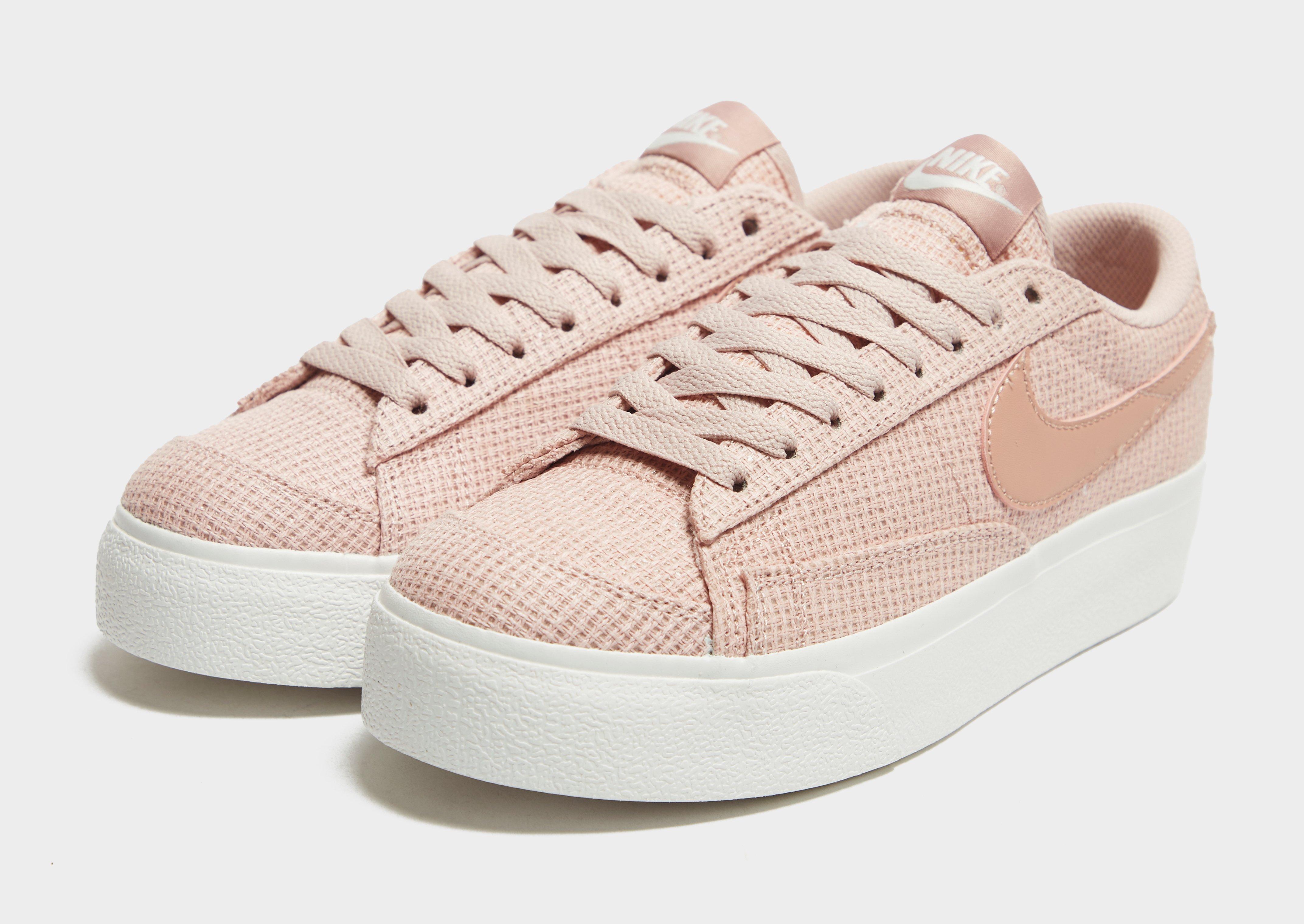 pink platform nike