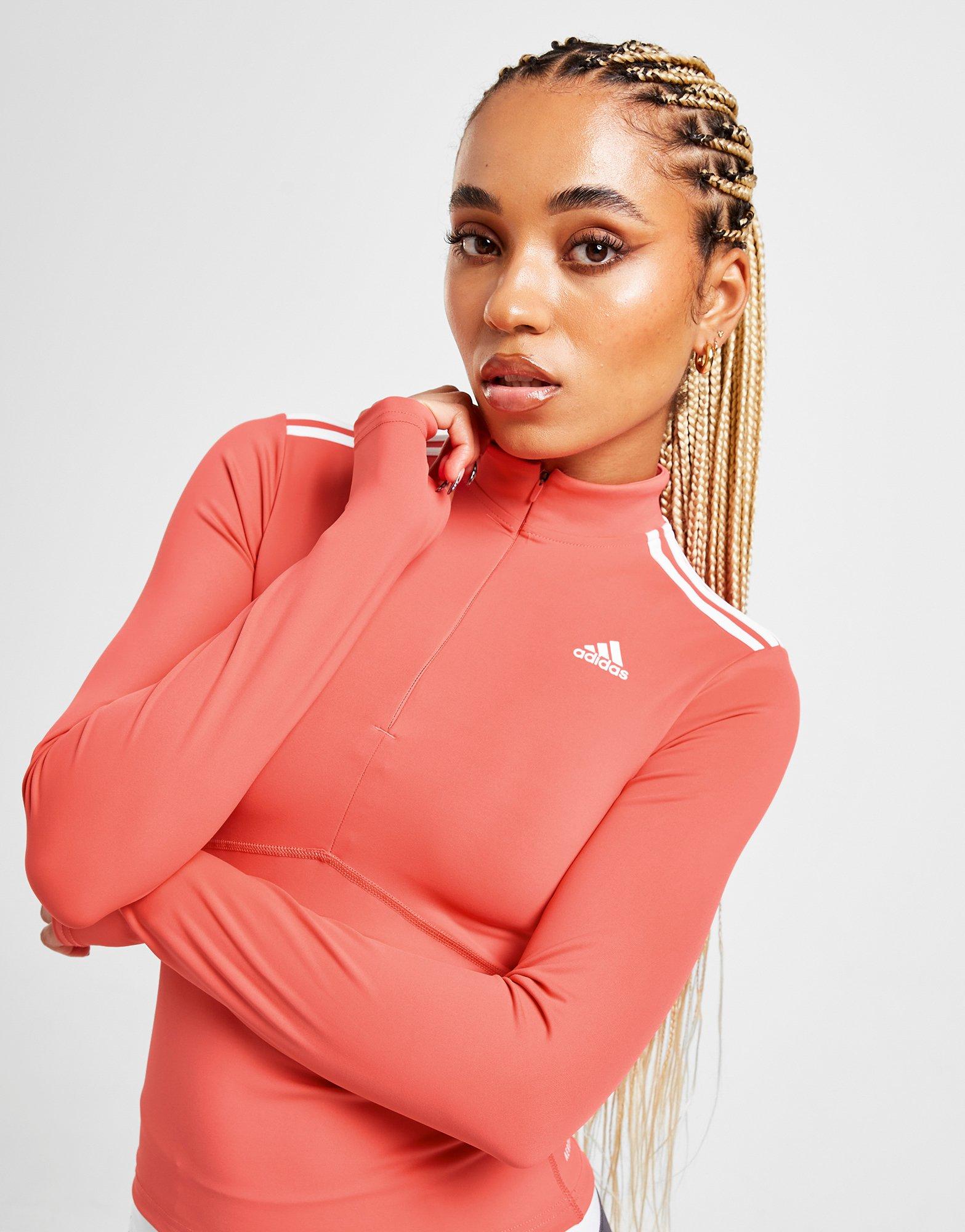 adidas Shine 1/4 Zip Long Sleeve Top