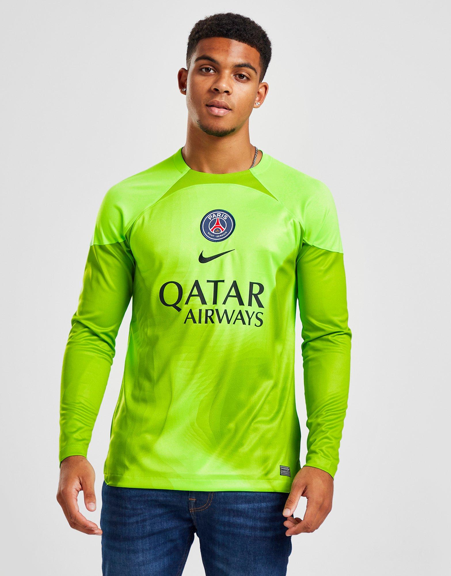 træ Diplomatiske spørgsmål variabel Green Nike Paris Saint Germain 2022/23 Home Goalkeeper Shirt | JD Sports UK