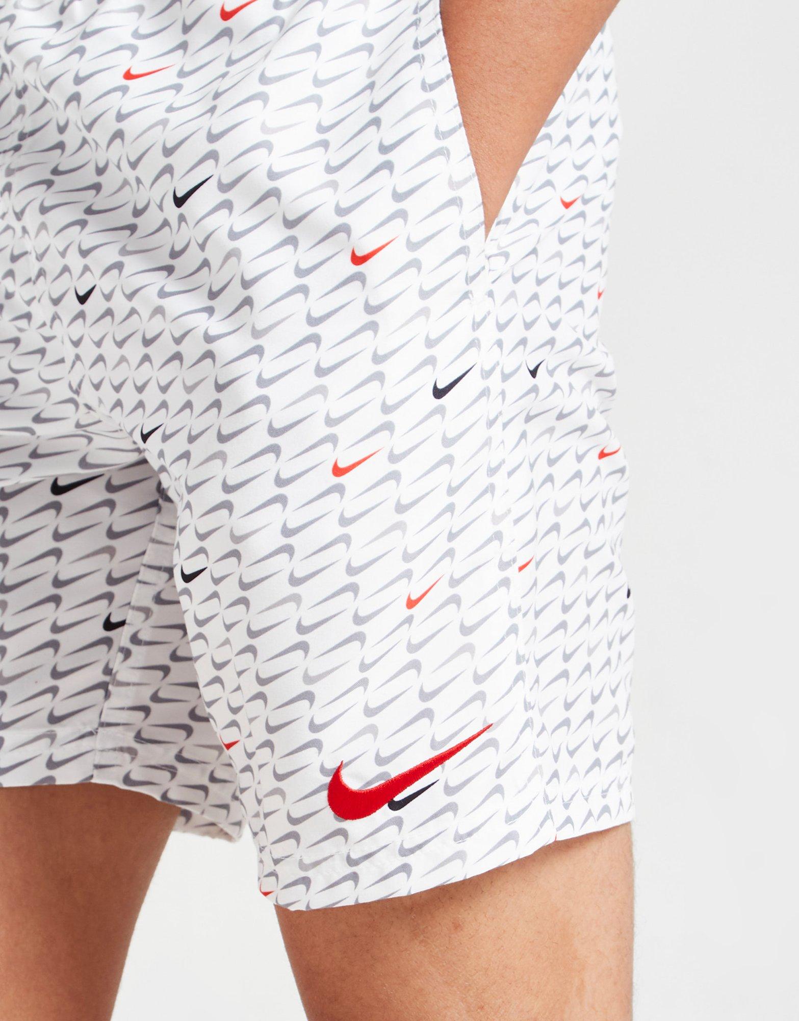 Nike All Over Print Swim Shorts Junior em Preto