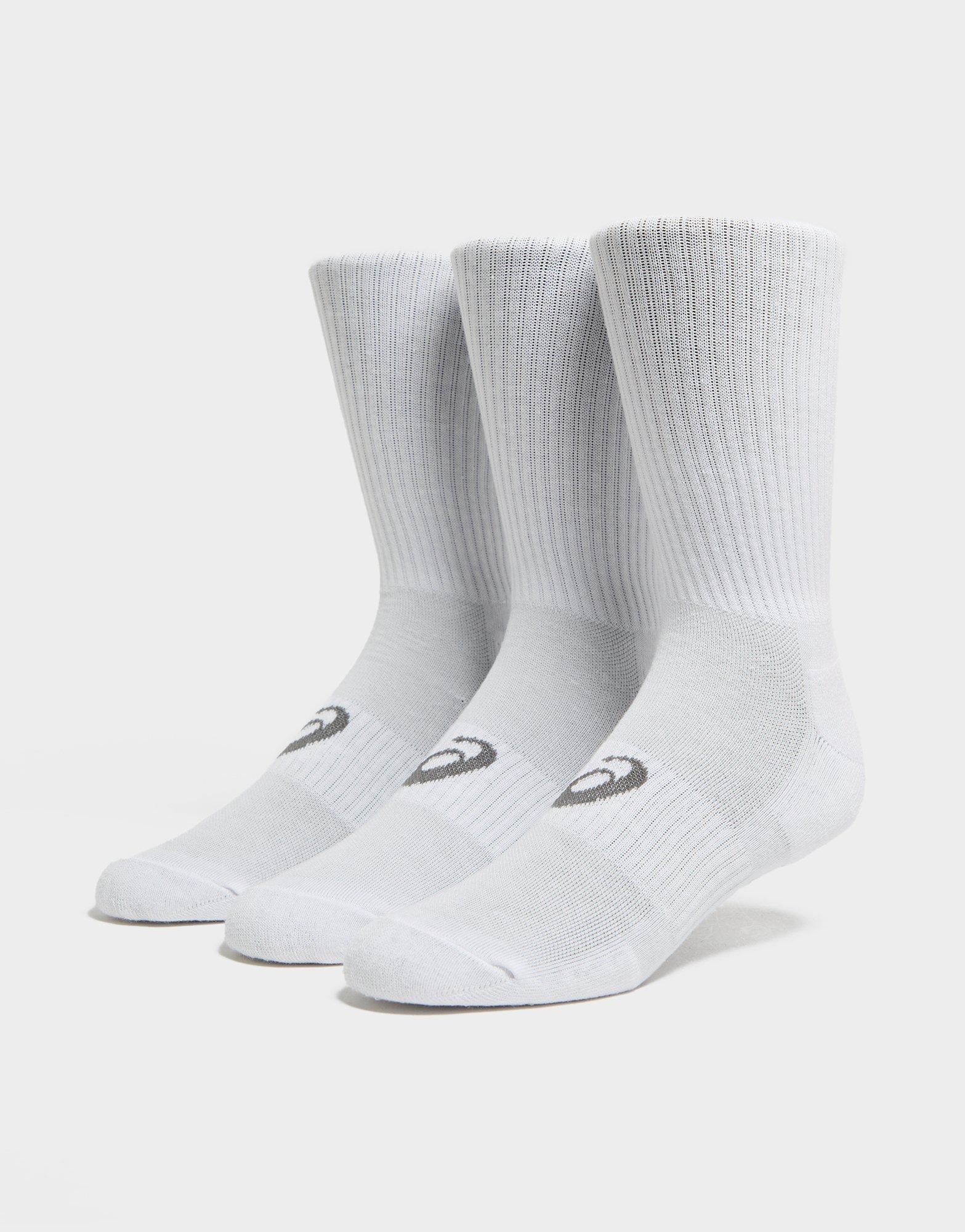 valkoinen-asics-3-pack-crew-socks-jd-sports-finland