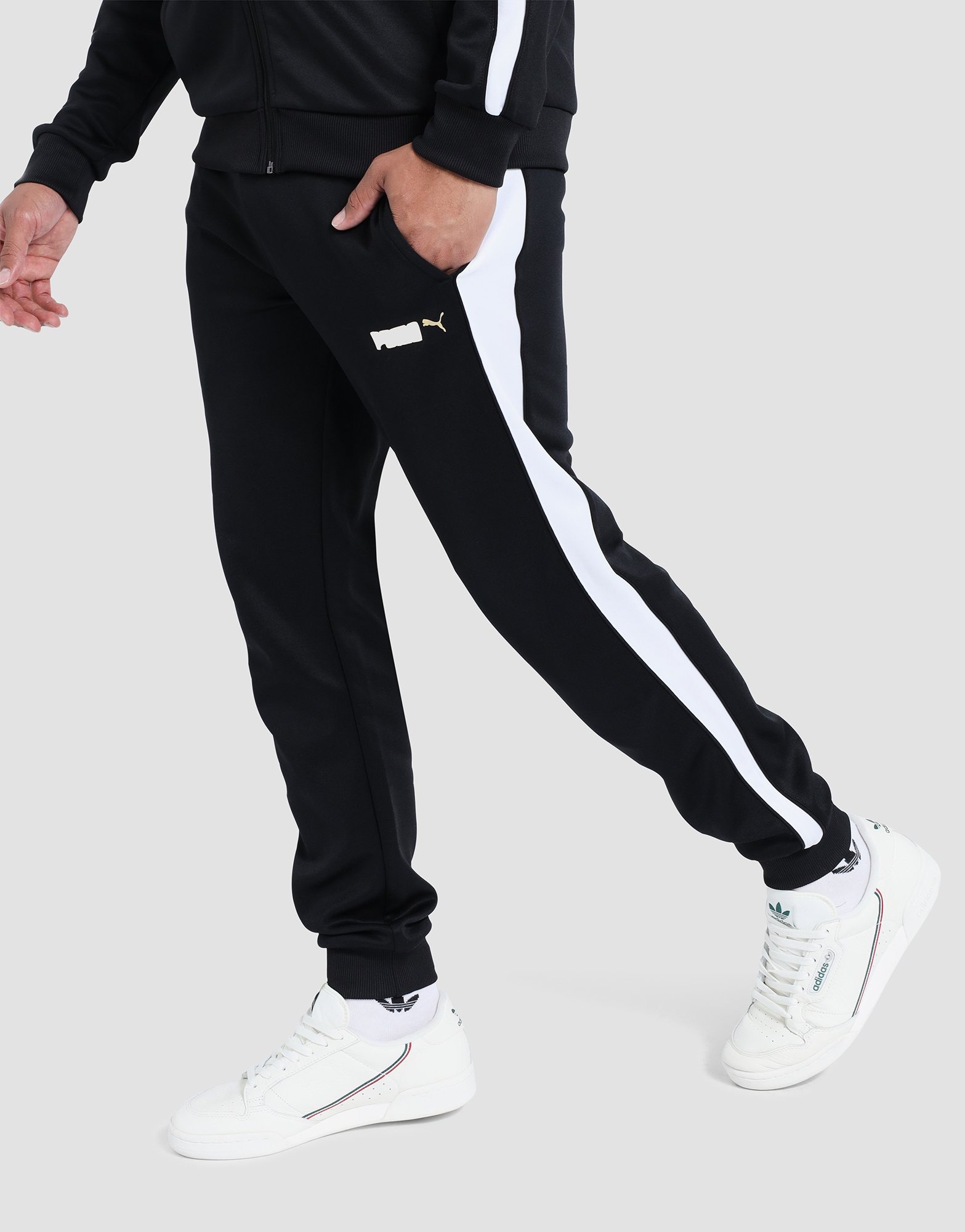 Black PUMA Suede Track Pants | JD Sports