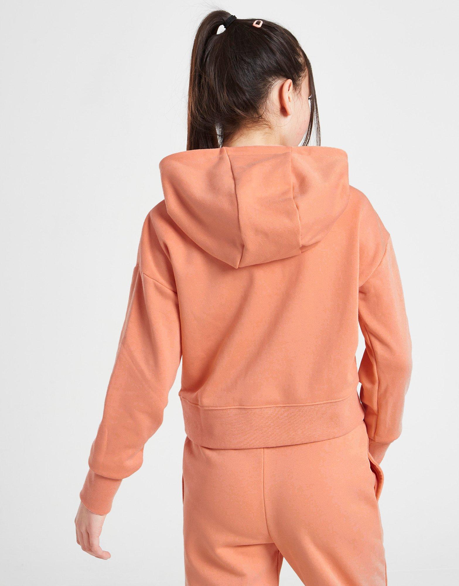 Nike Girls' Club French Terry Crop Hoodie Junior