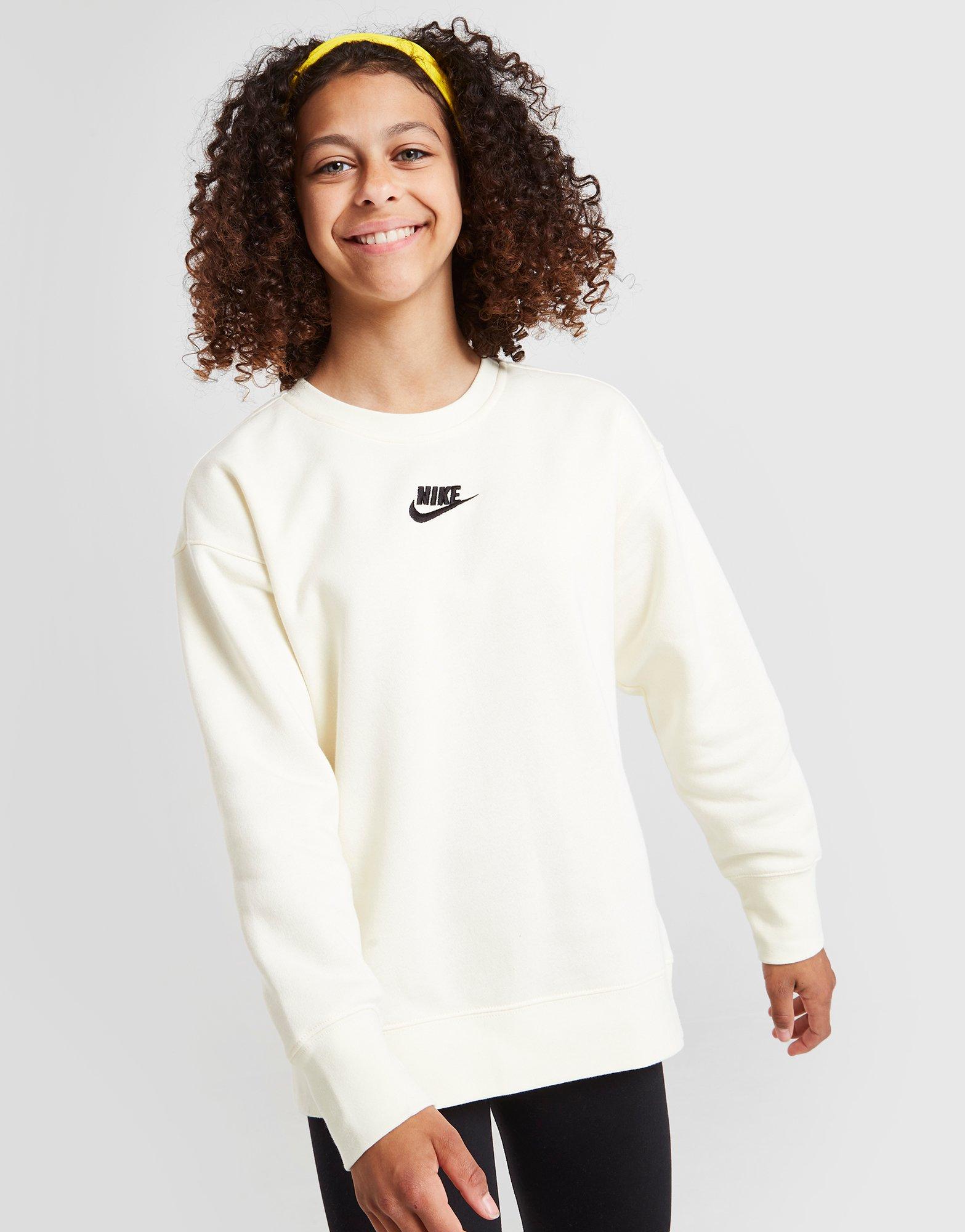 Nike Girls' Club Fleece Crew Sweatshirt Junior