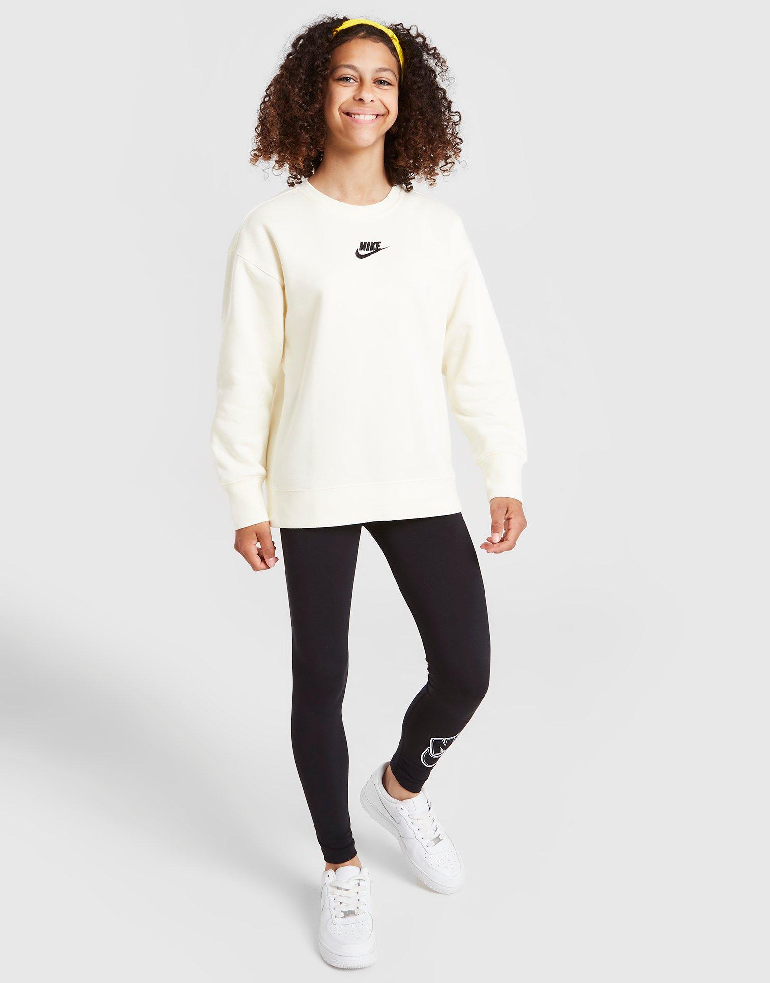 Nike Girls' Club Fleece Crew Sweatshirt Junior