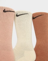 Nike Calcetines Cushioned Crew Everyday Plus (paquete de 3)