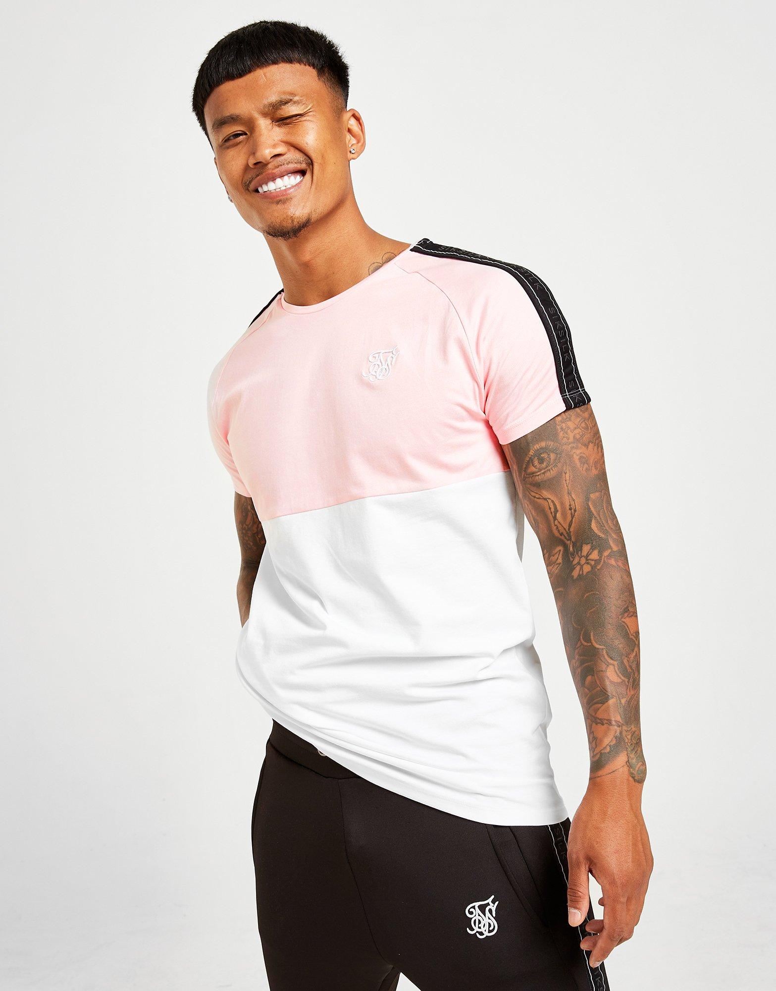 SikSilk Tape Colour Block T-Shirt