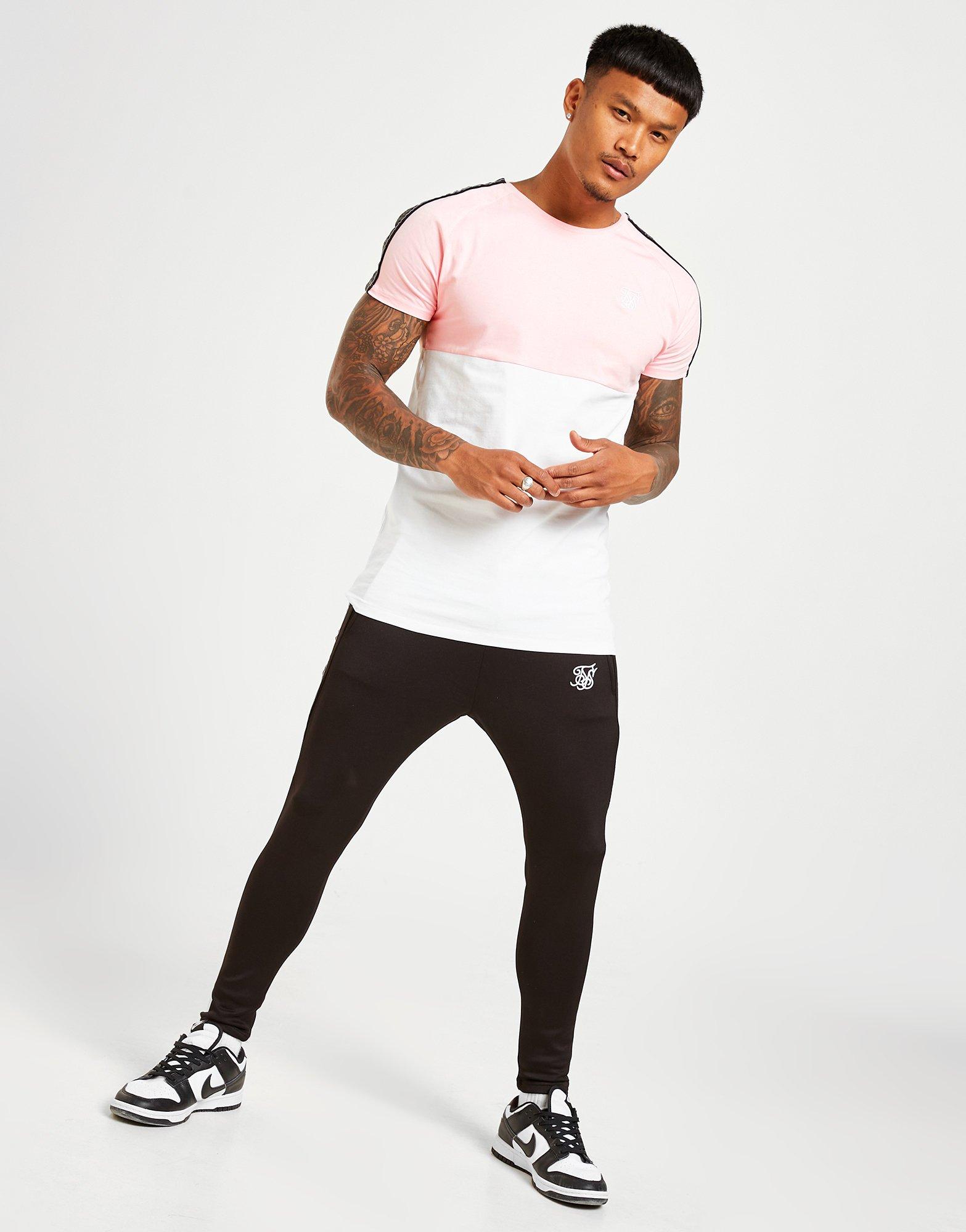 SikSilk Tape Colour Block T-Shirt