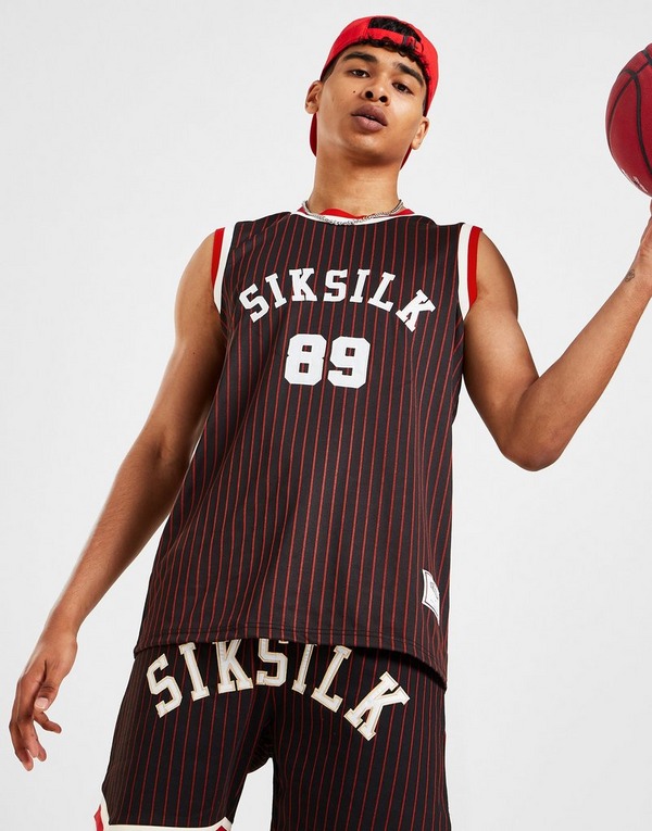 SikSilk Retro Classic Basketball Vest