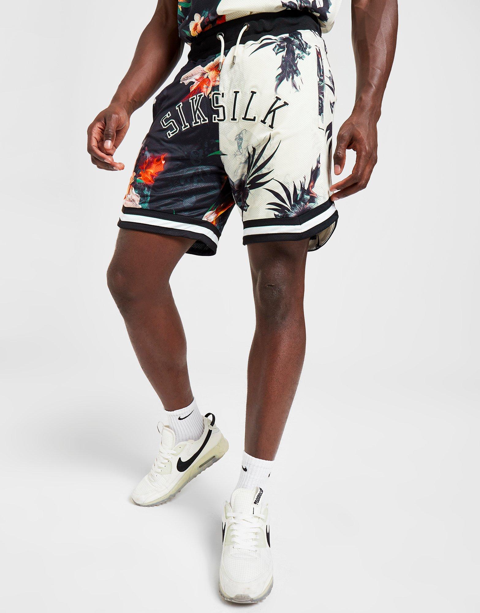 SikSilk Retro Fire Basketball Shorts