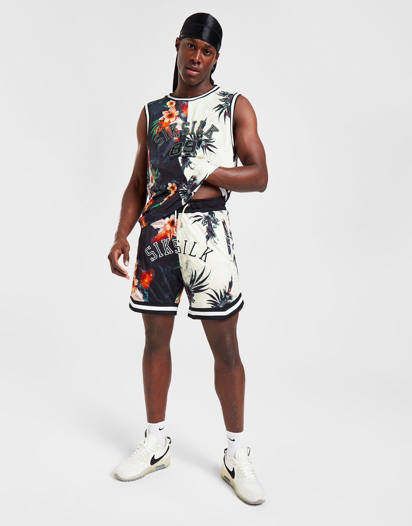 SikSilk Retro Fire Basketball Shorts