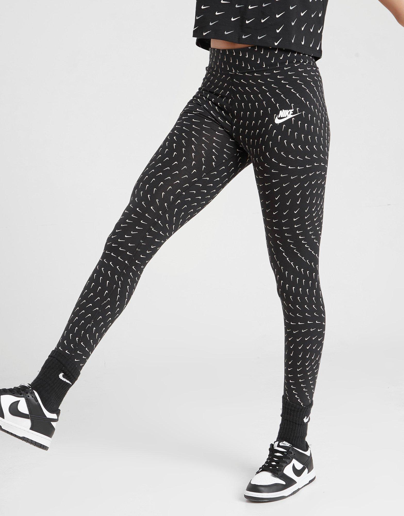 Nike Girls' Sportswear Essential Swoosh Leggings Junior