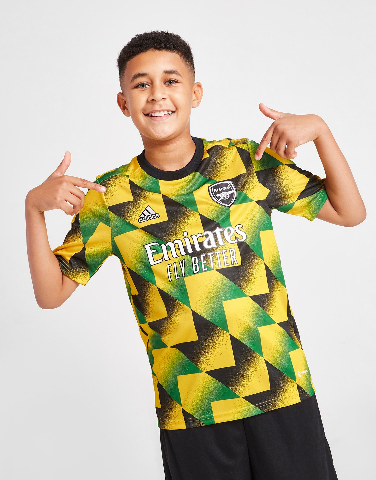 Adidas Arsenal FC Pre-Match Jersey EQT Yellow/Green/Black (2022)