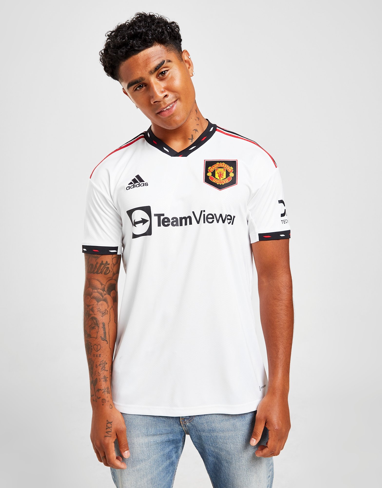 Médico aprender con las manos en la masa adidas Manchester United FC 2022/23 Away Shirt en Blanco | JD Sports España