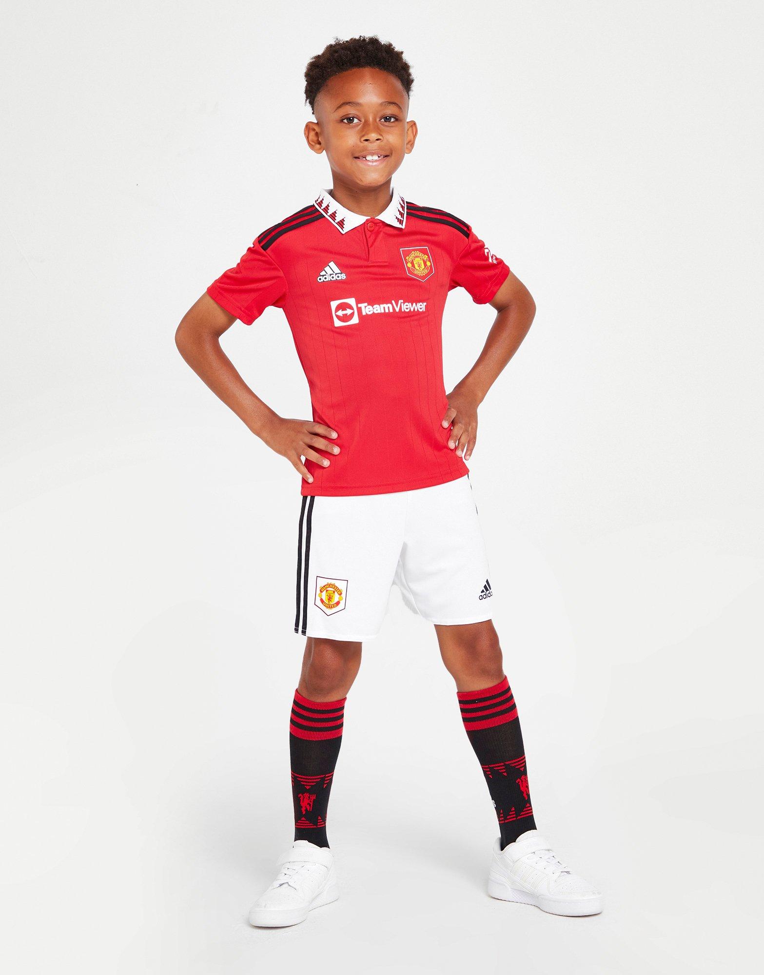 Retro Manchester United Third Kids Football Kit 86 - SoccerLord