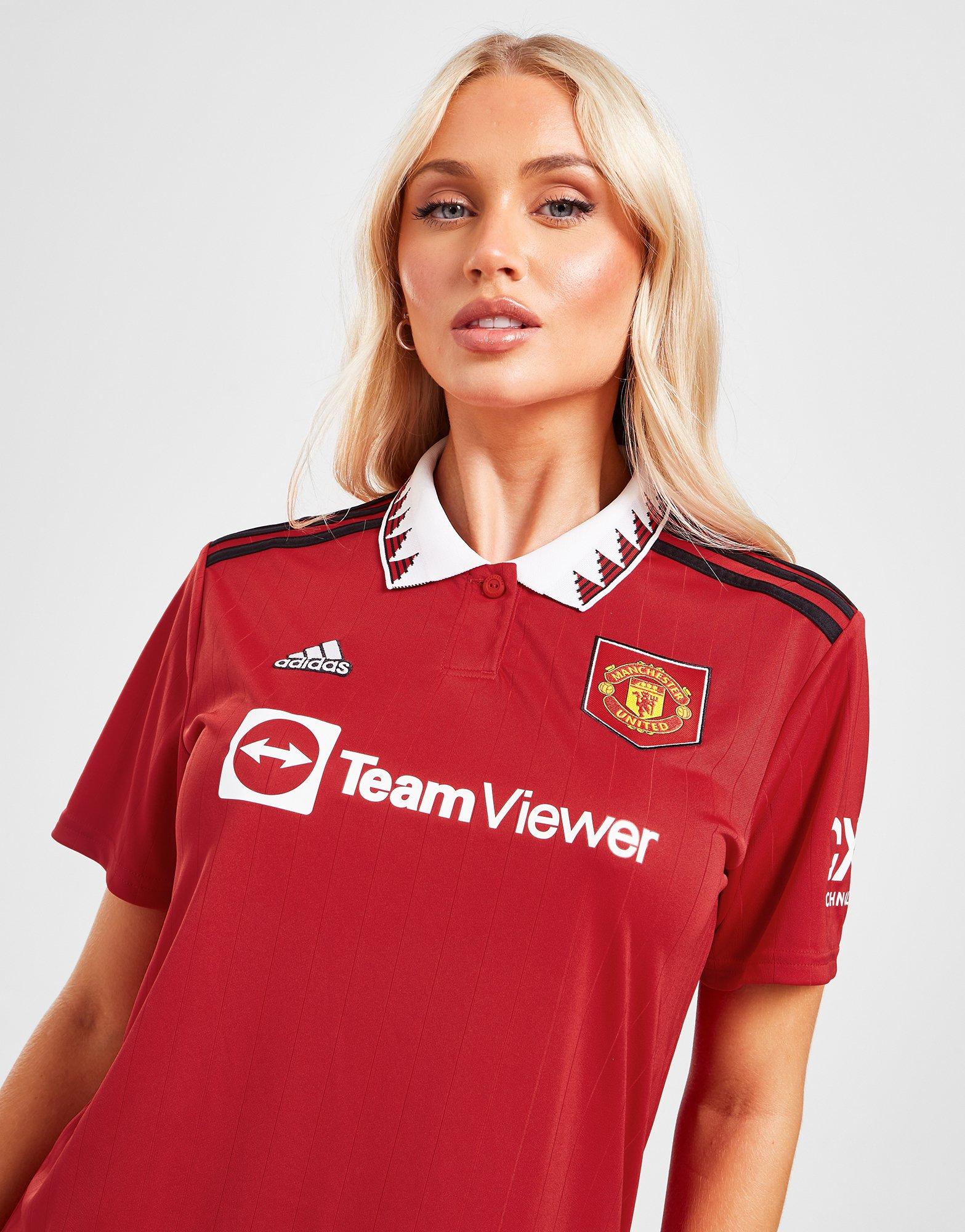 Getand impliceren Zware vrachtwagen Red adidas Manchester United FC 2022/23 Home Shirt Women's | JD Sports UK