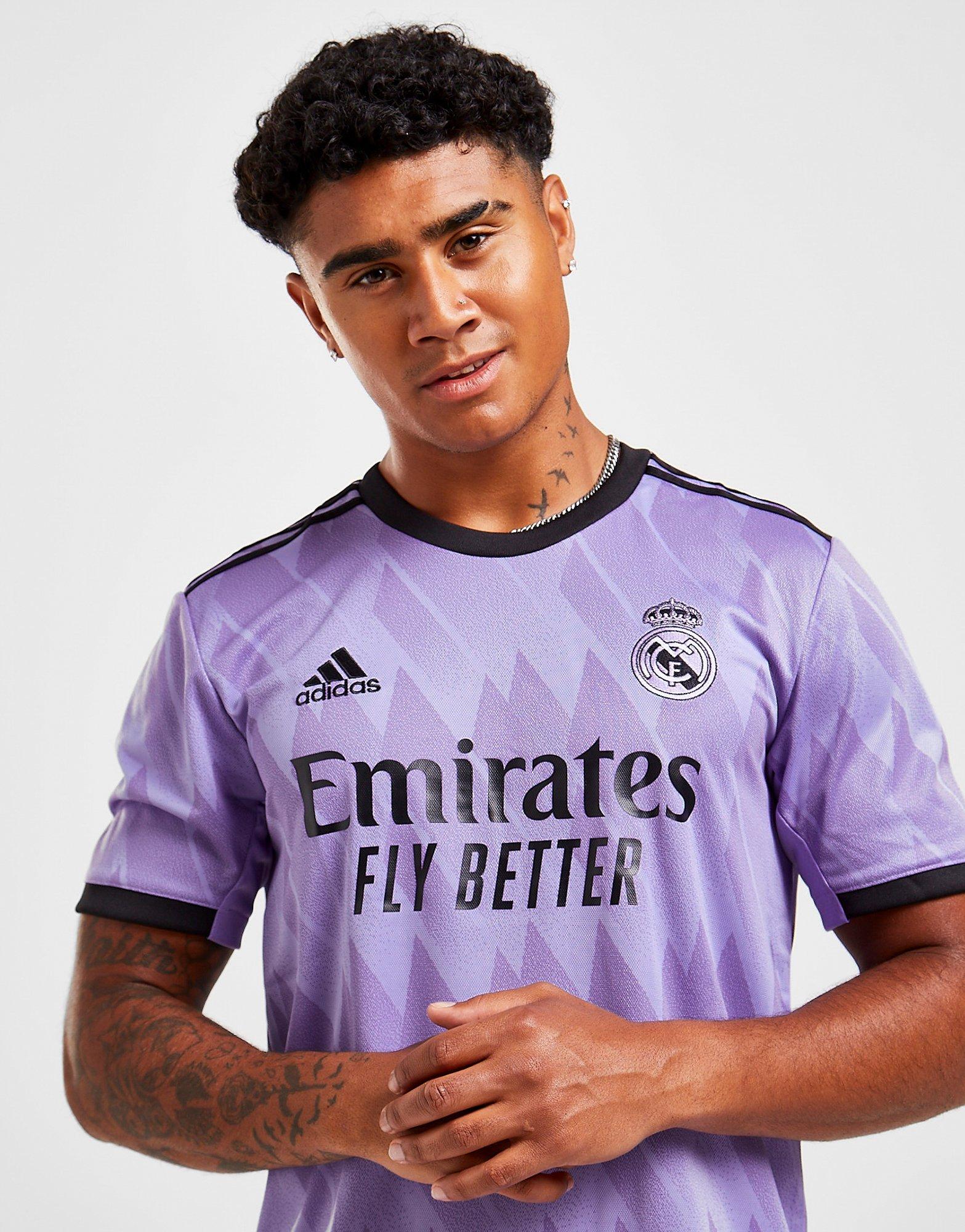 module onderdak Auto Light Purple adidas Real Madrid 2022/23 Away Shirt | JD Sports