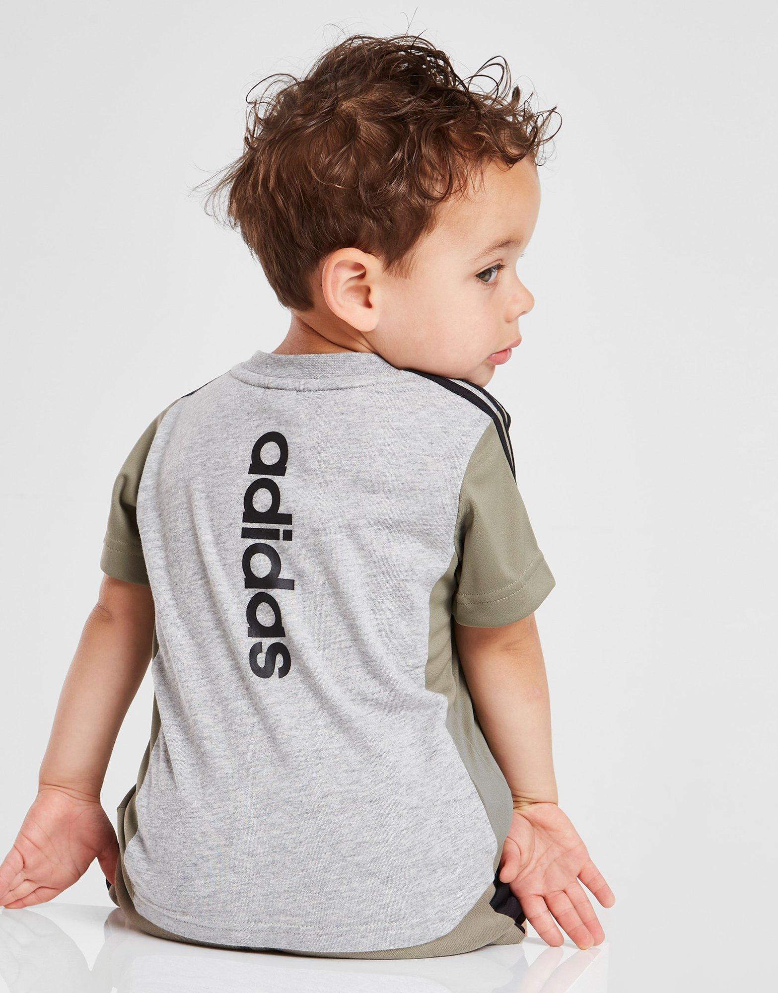 adidas Mix Fabric T-Shirt/Shorts Set Infant