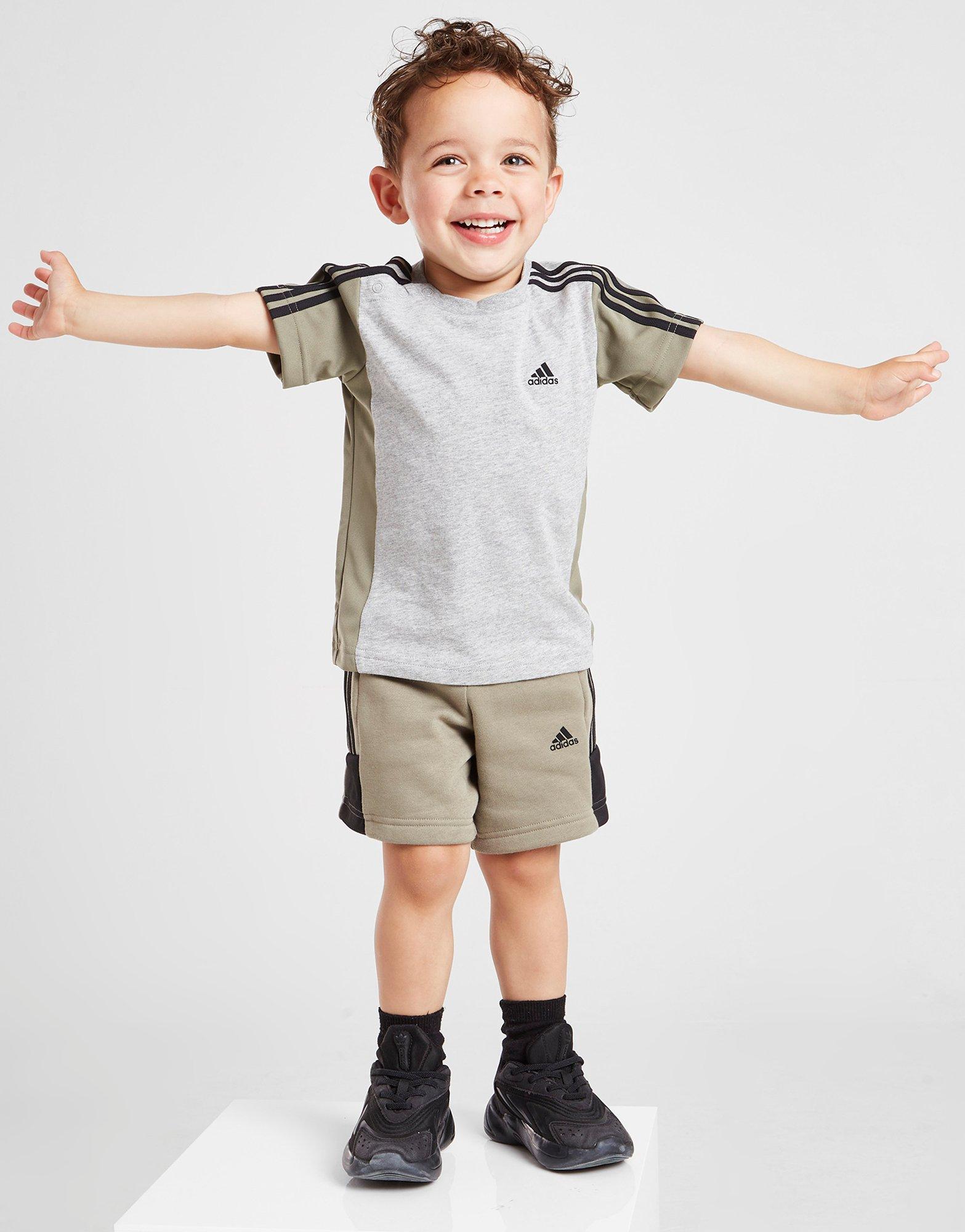 adidas Mix Fabric T-Shirt/Shorts Set Infant