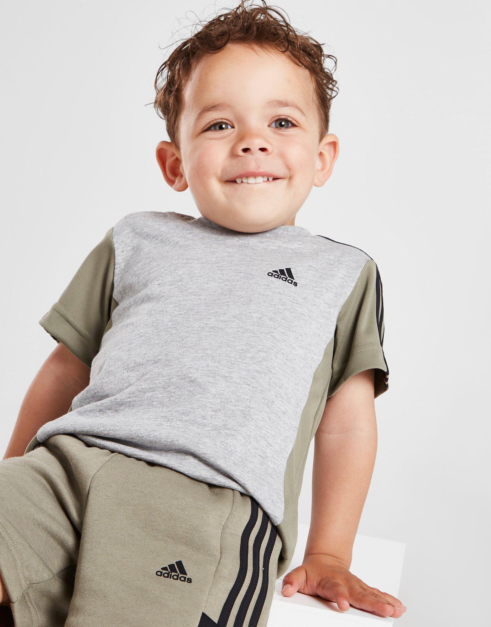 adidas Mix Fabric T-Shirt/Shorts Set Infant