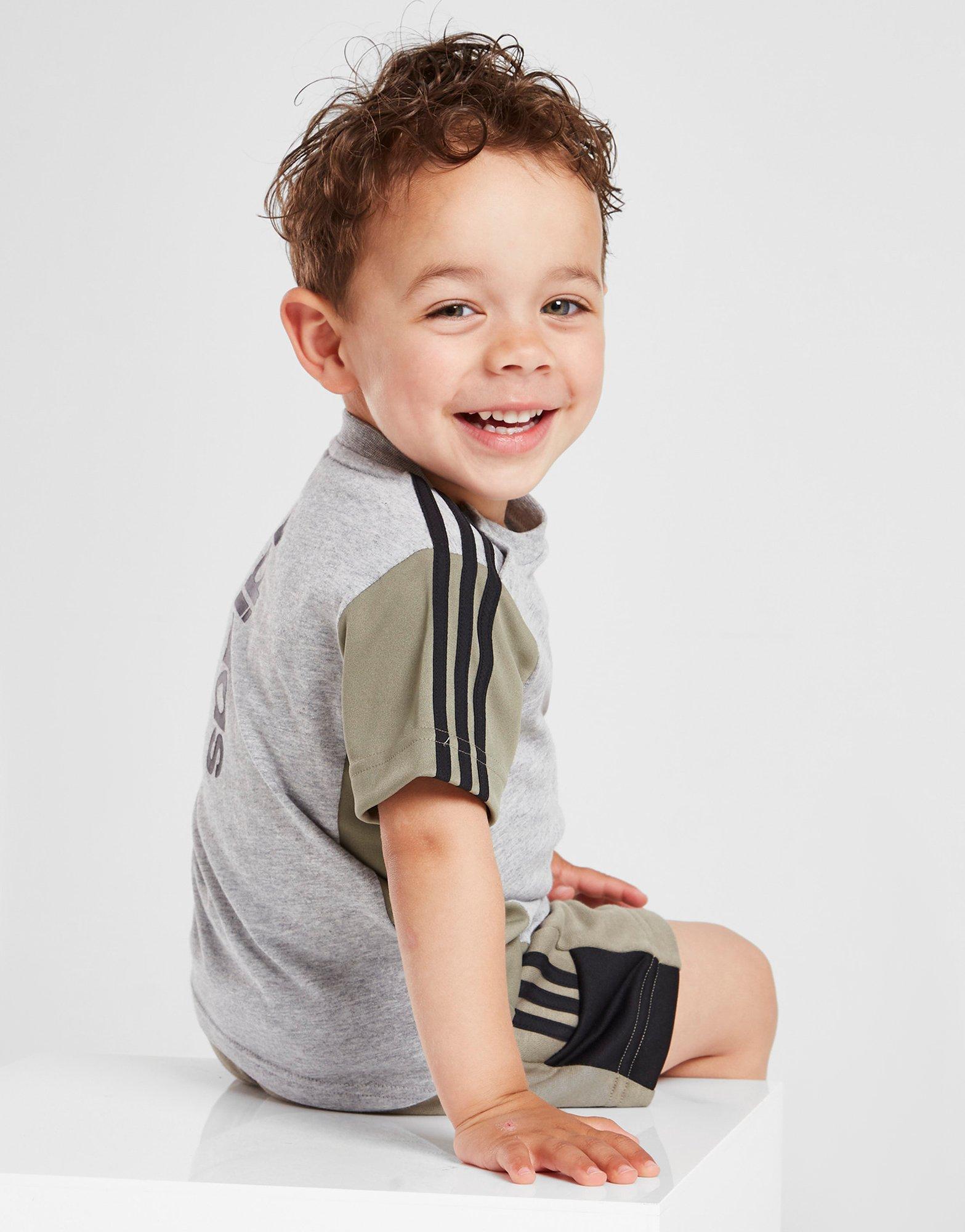 adidas Mix Fabric T-Shirt/Shorts Set Infant