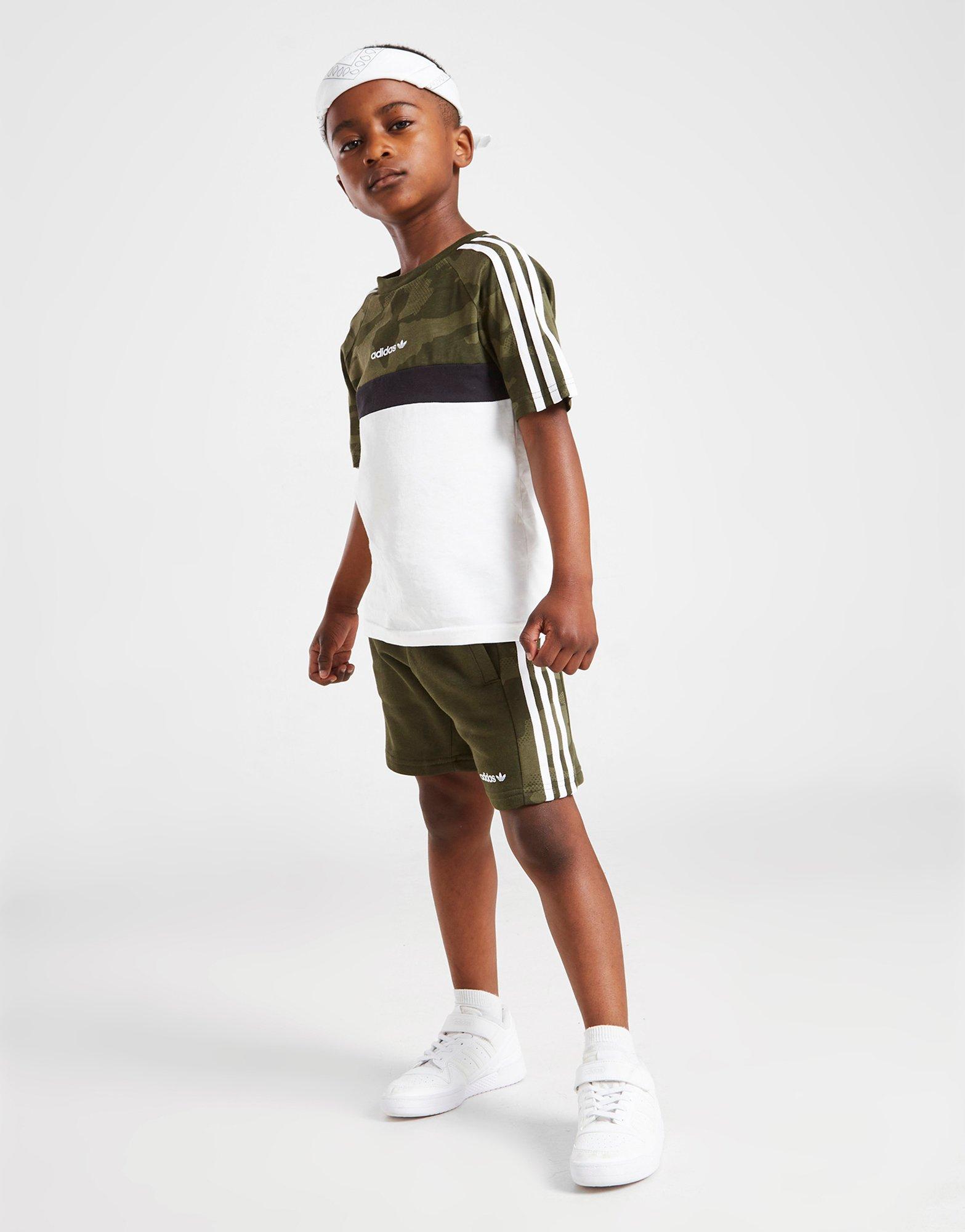 adidas Originals Camo Itasca T-Shirt/Shorts Set Children