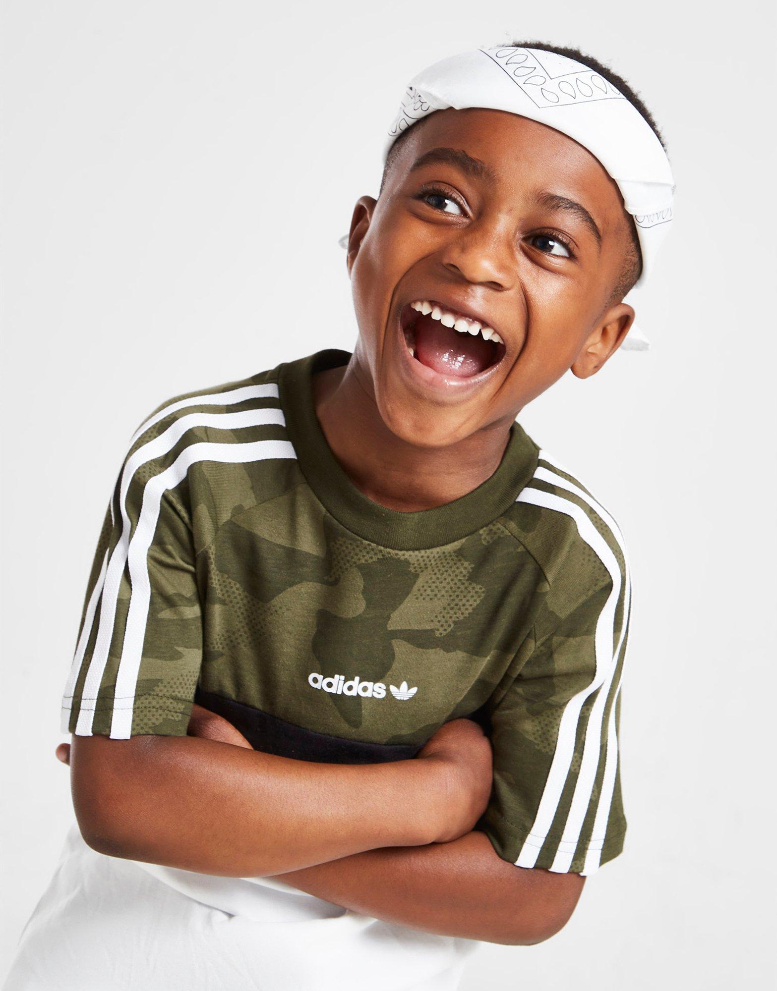 adidas Originals Camo Itasca T-Shirt/Shorts Set Children