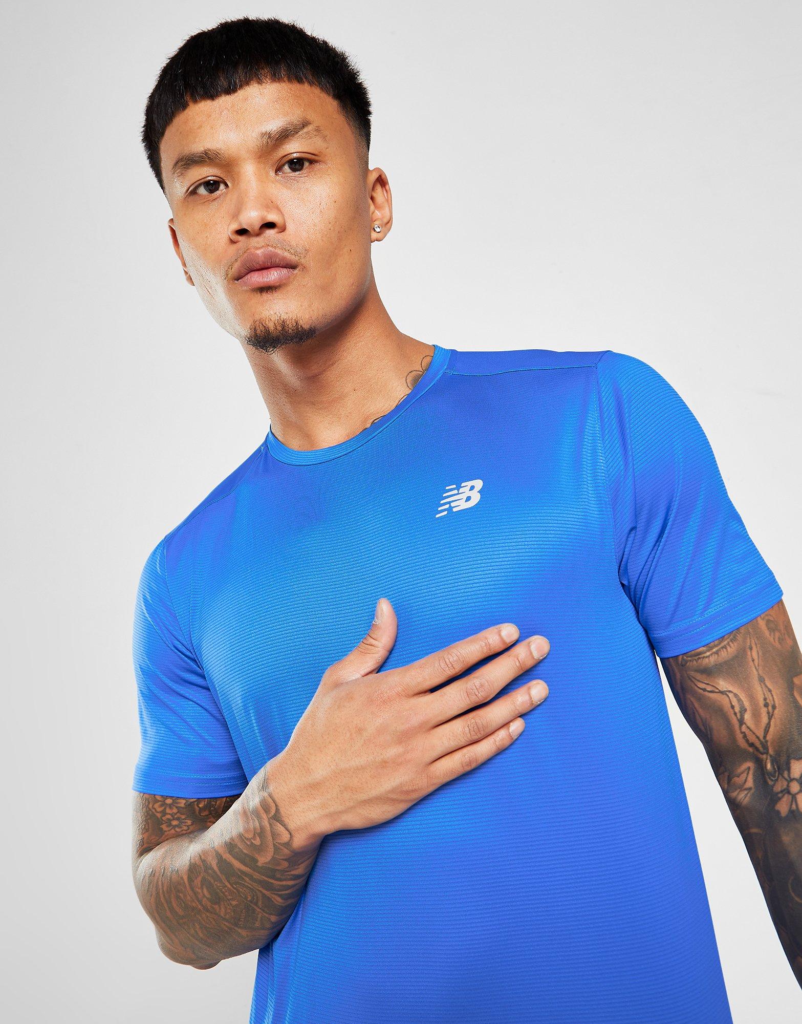 Blauw New Balance Accelerate T-Shirt Heren | JD Sports