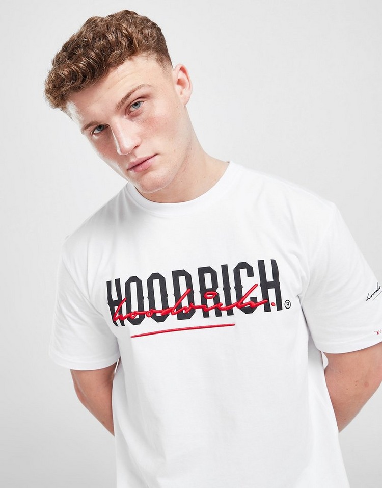 White Hoodrich Blend T-Shirt - JD Sports NZ