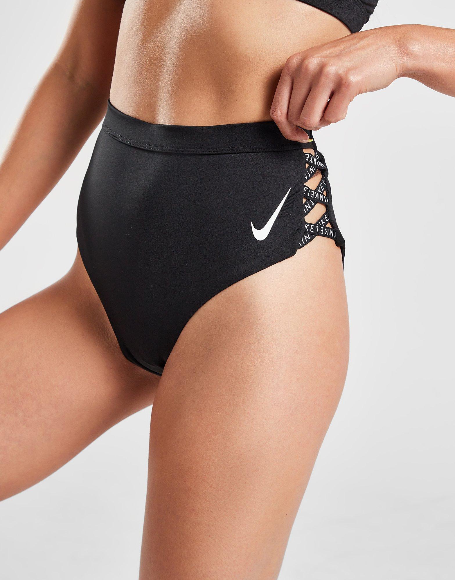 Black Nike Sneakerkini Cheeky Bikini Bottoms