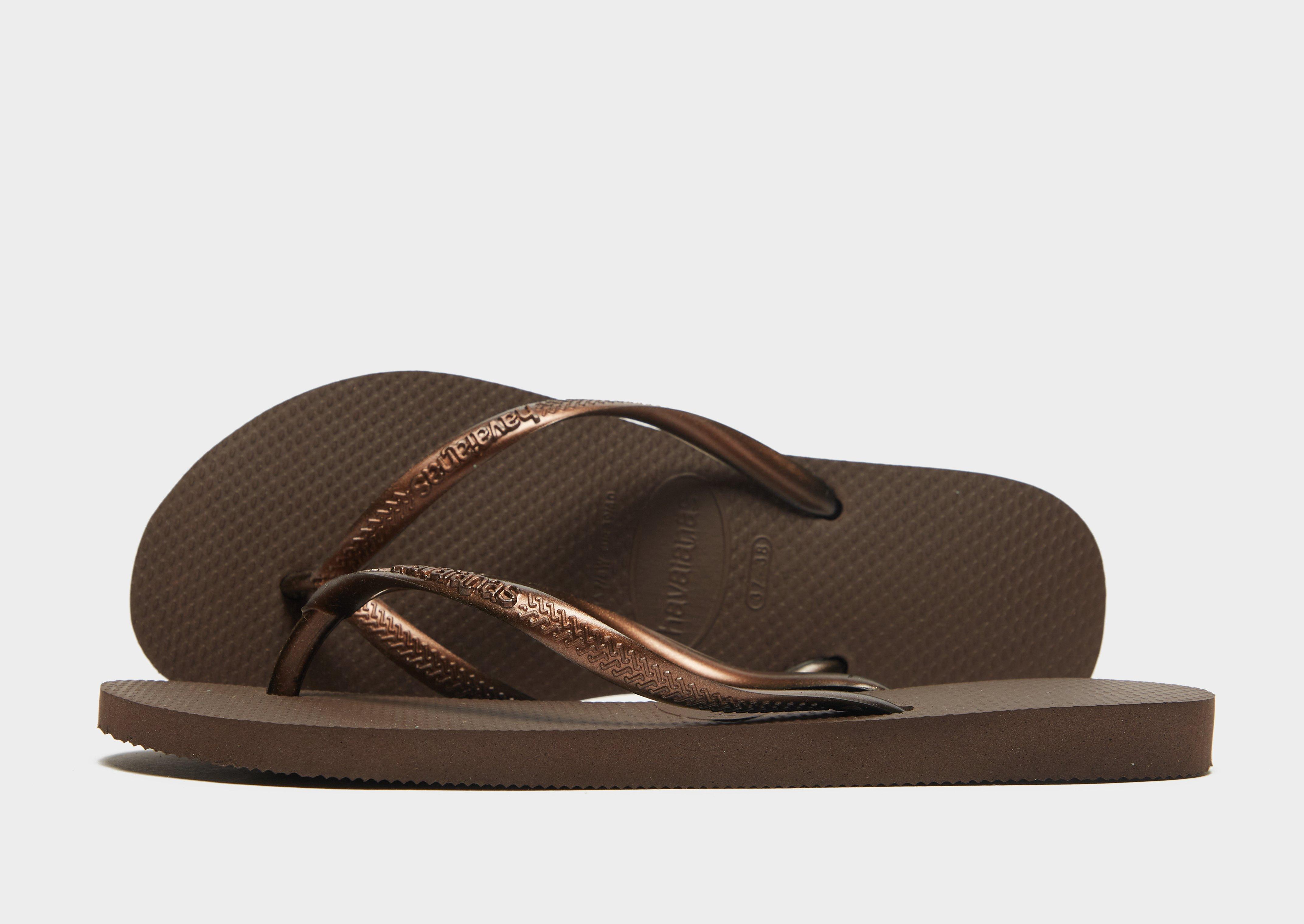 Leather havaianas hot sale flip flops