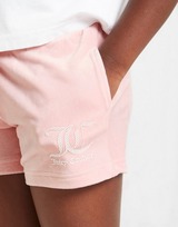 JUICY COUTURE Girls' Crop T-Shirt/Velour Shorts Set Children