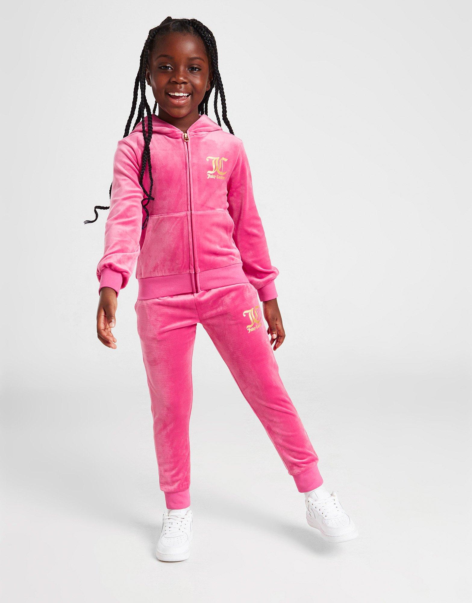 pink hooded tracksuit