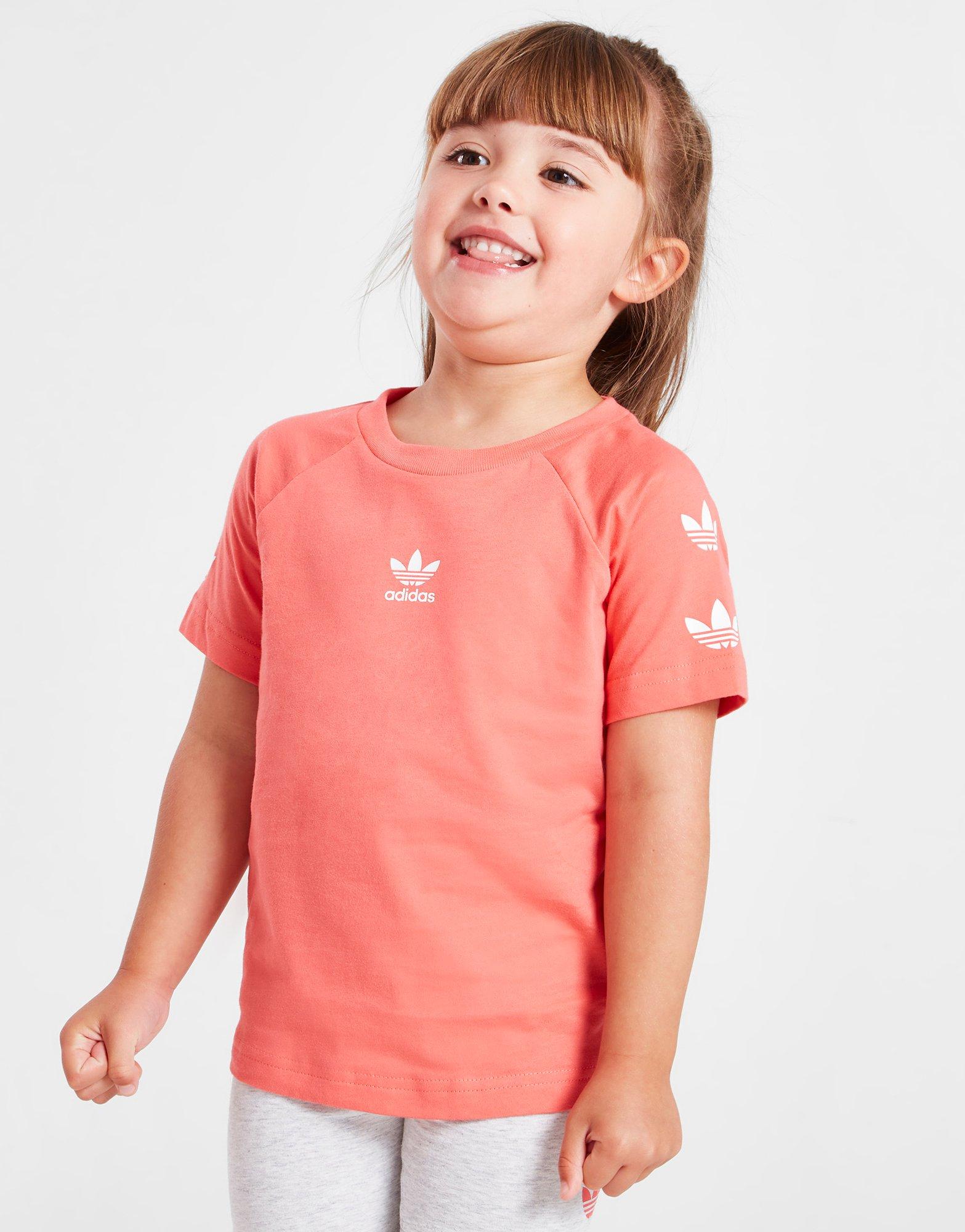 adidas Originals Girls' Repeat Trefoil T-Shirt/Shorts Set Infant