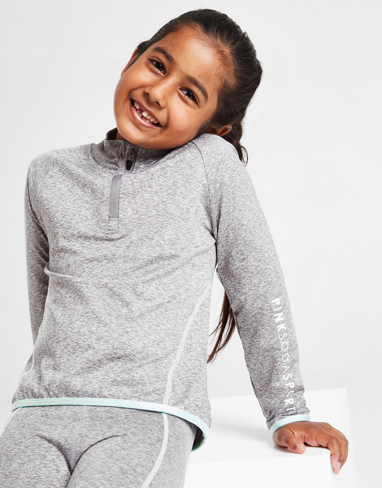Pink Soda Sport Girls' 1/4 Zip Top Children