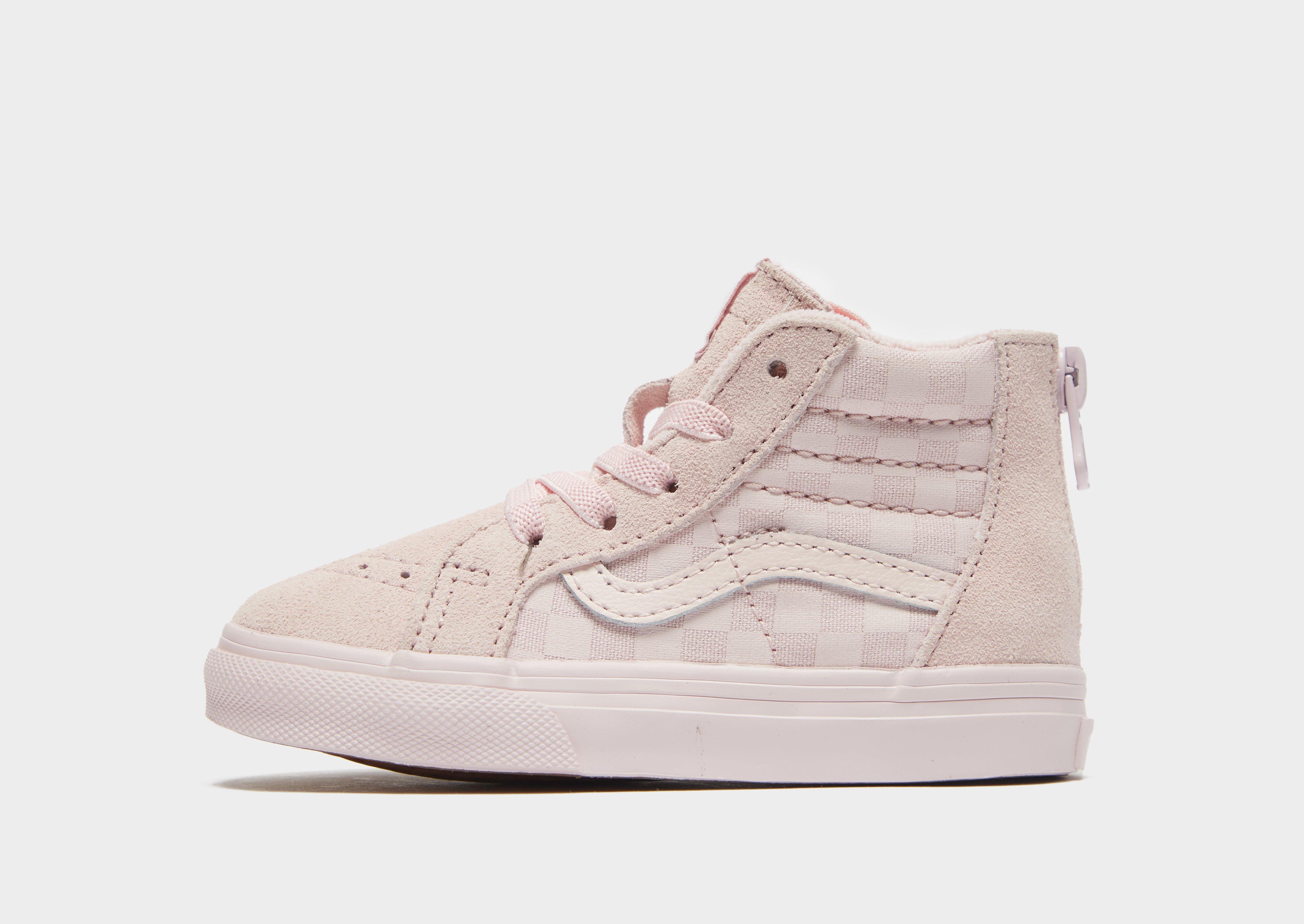 vans sk8 hi white pink