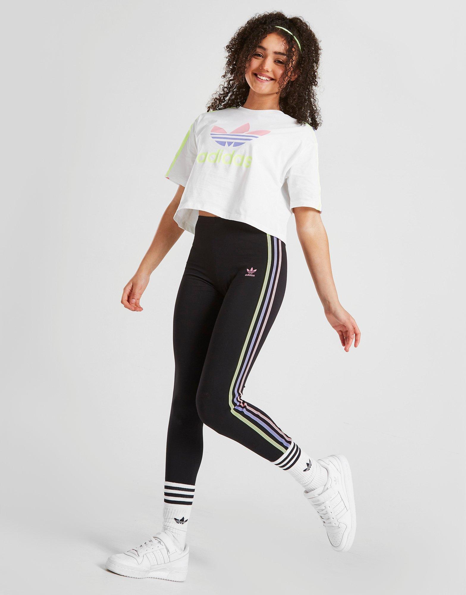adidas Originals Girls' Tristripe Leggings Junior