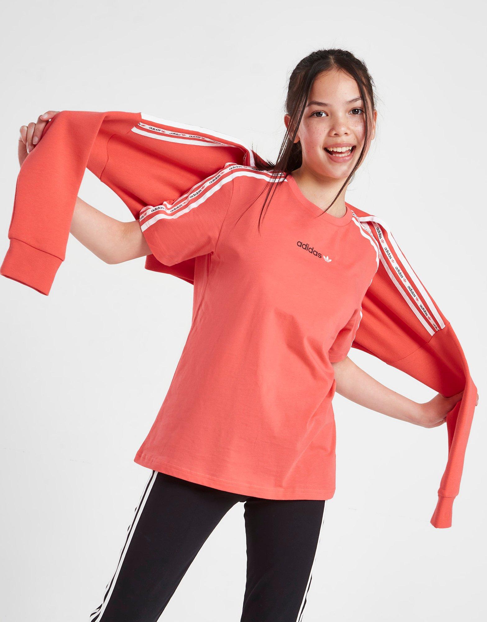 adidas Originals Girls' Microtape 3-Stripes T-Shirt Junior