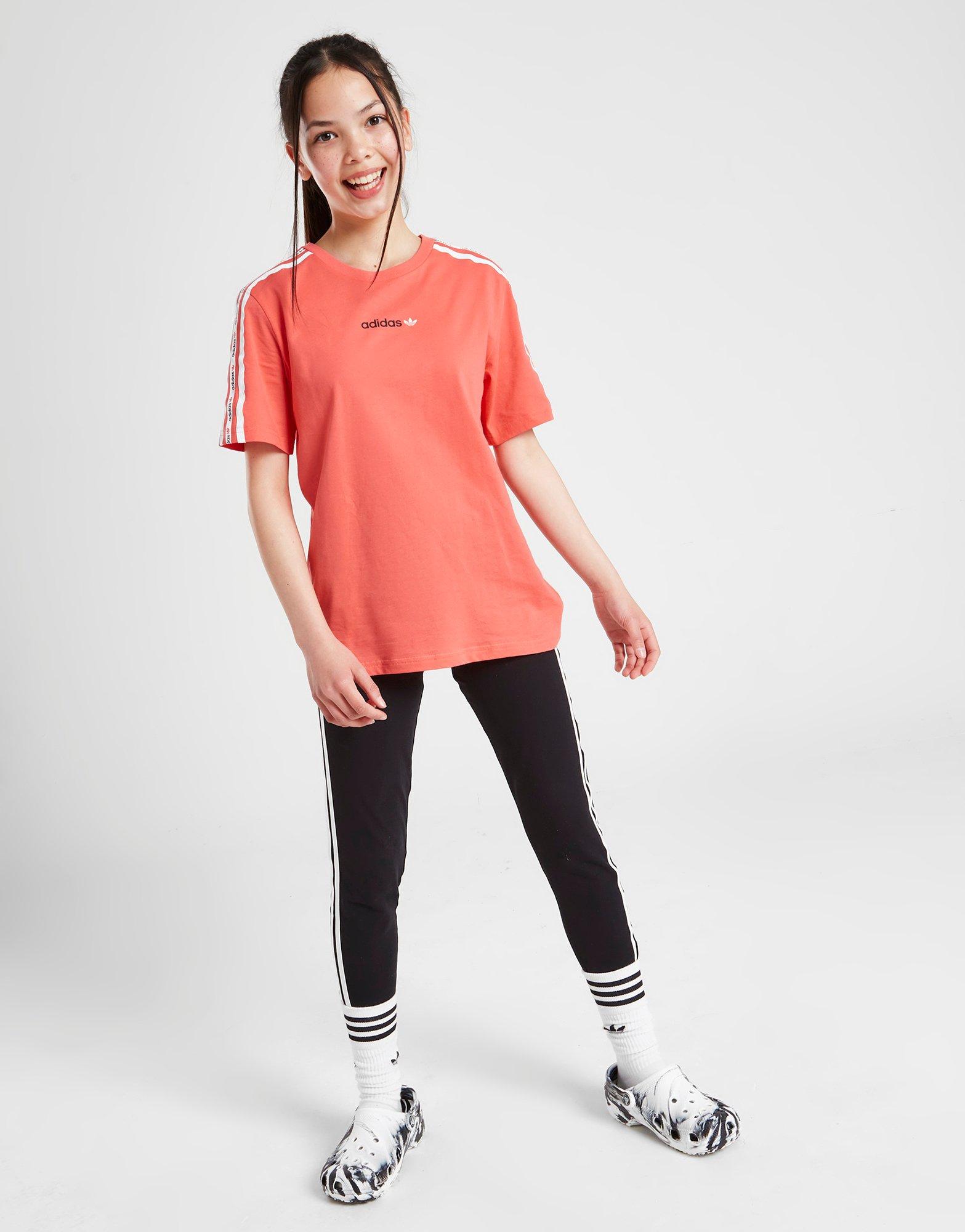 adidas Originals Girls' Microtape 3-Stripes T-Shirt Junior