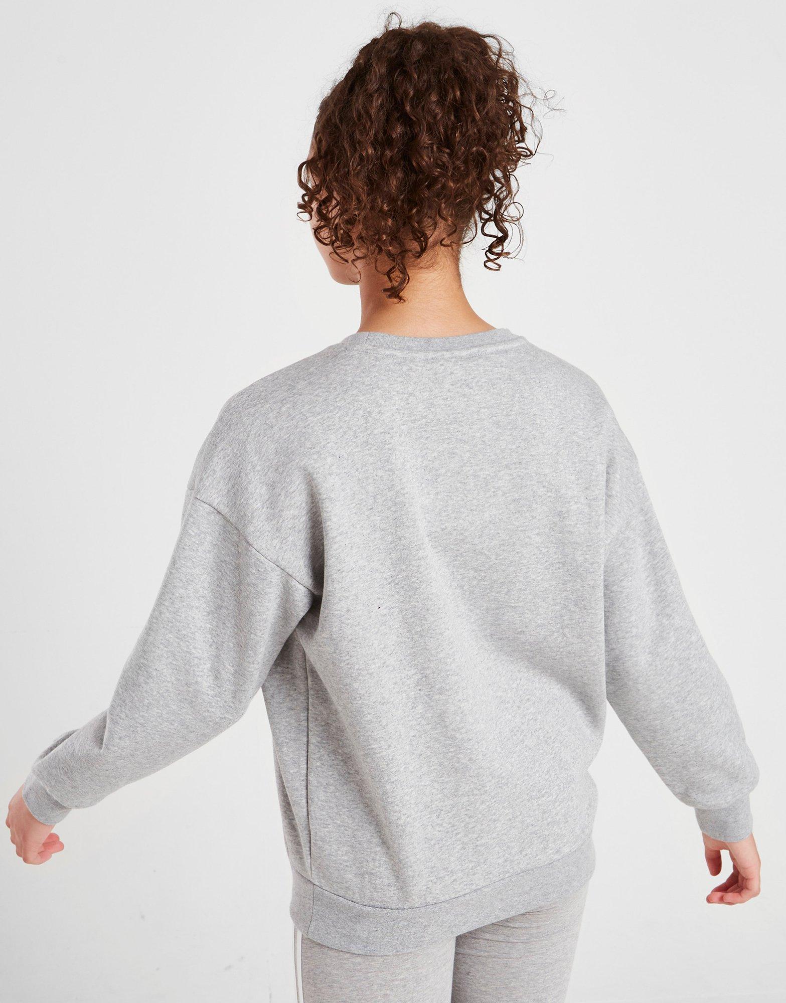 adidas Originals Girls' Trefoil Crew Sweatshirt Junior