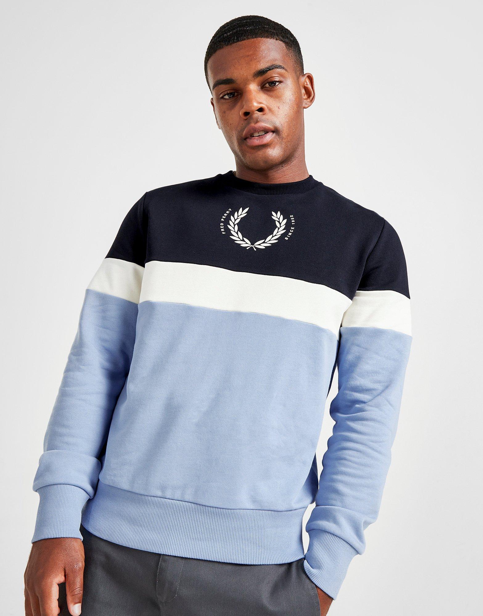 Fred Perry Laurel Wreath Colour Block Sweatshirt