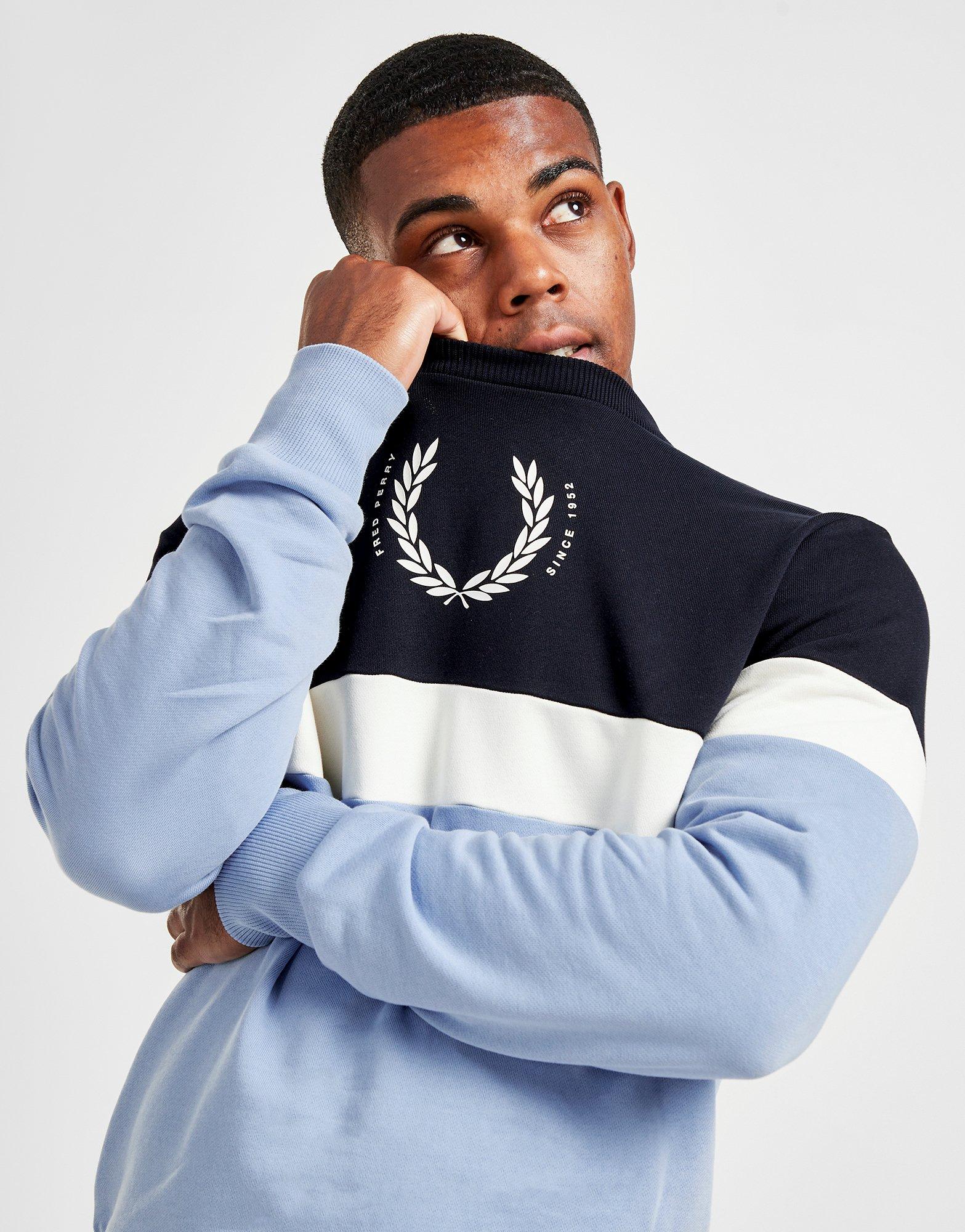 Fred Perry Laurel Wreath Colour Block Sweatshirt