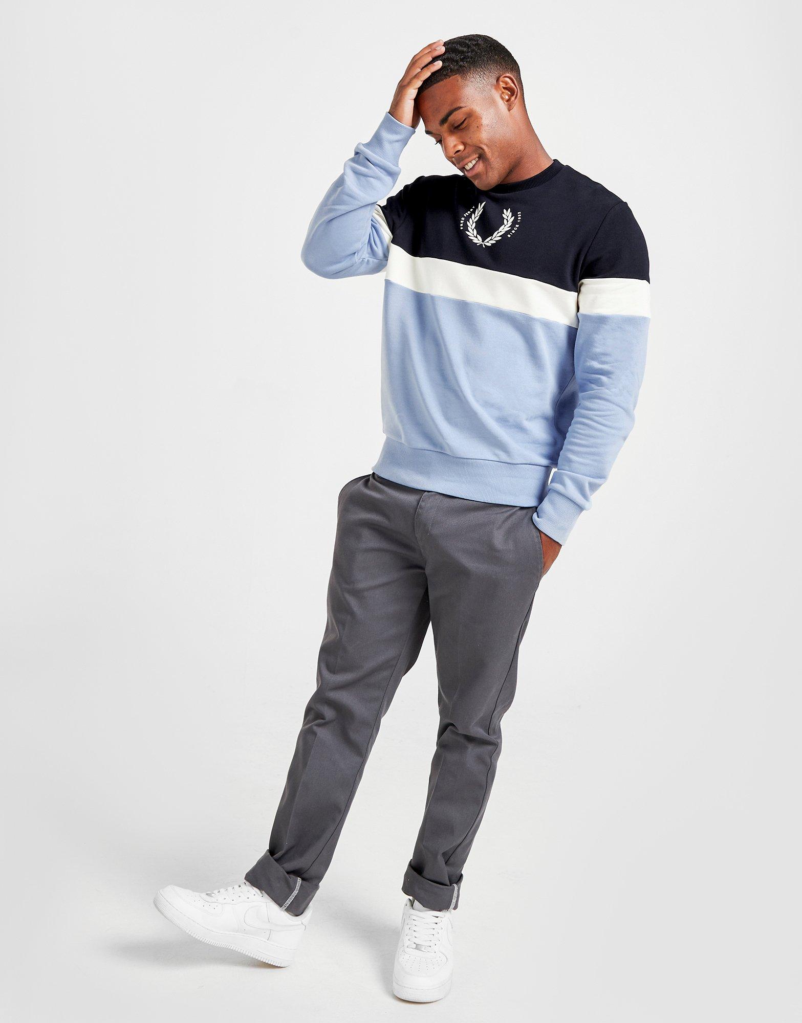 Fred Perry Laurel Wreath Colour Block Sweatshirt