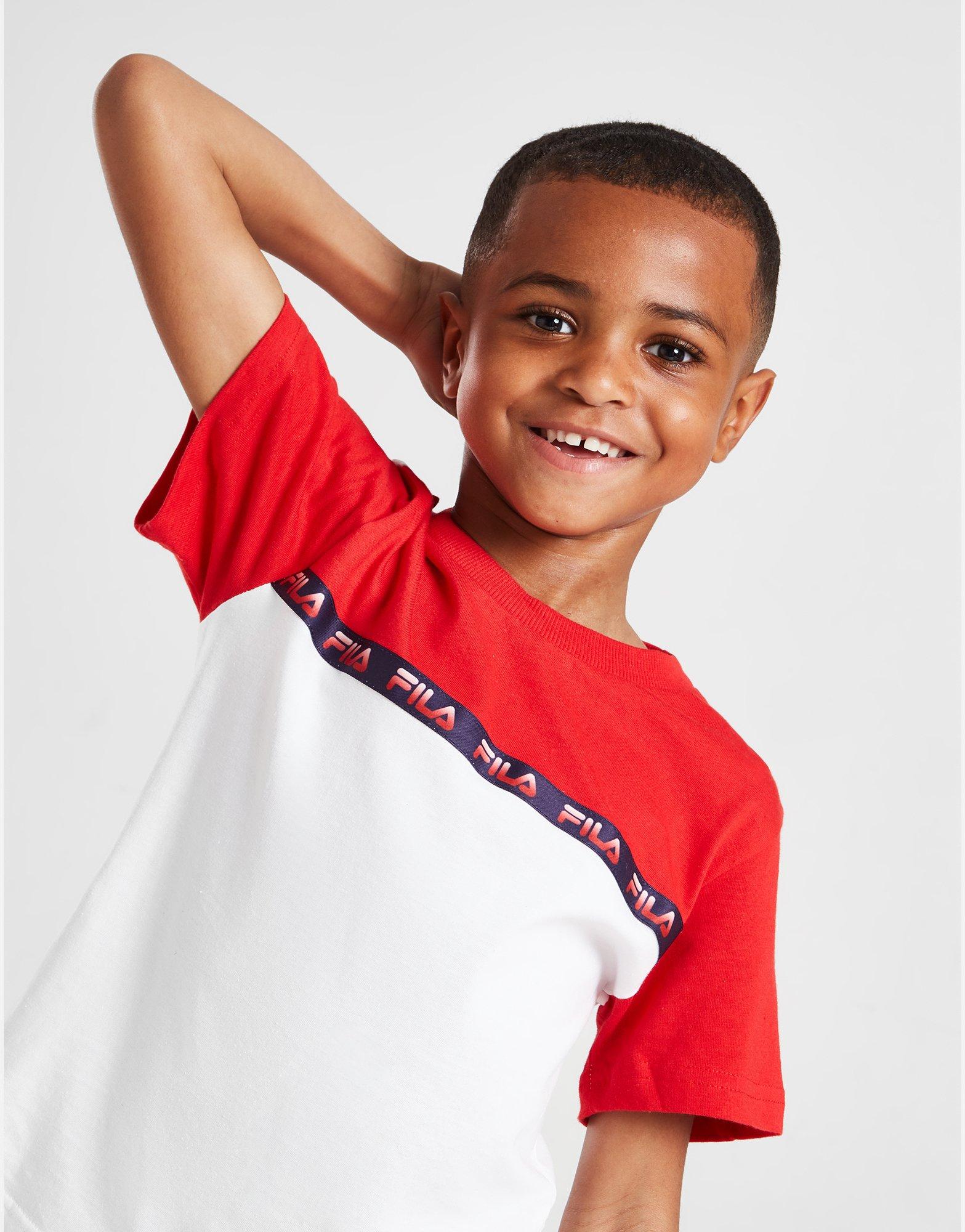Fila Gavino Tape T-Shirt/Shorts Set Children
