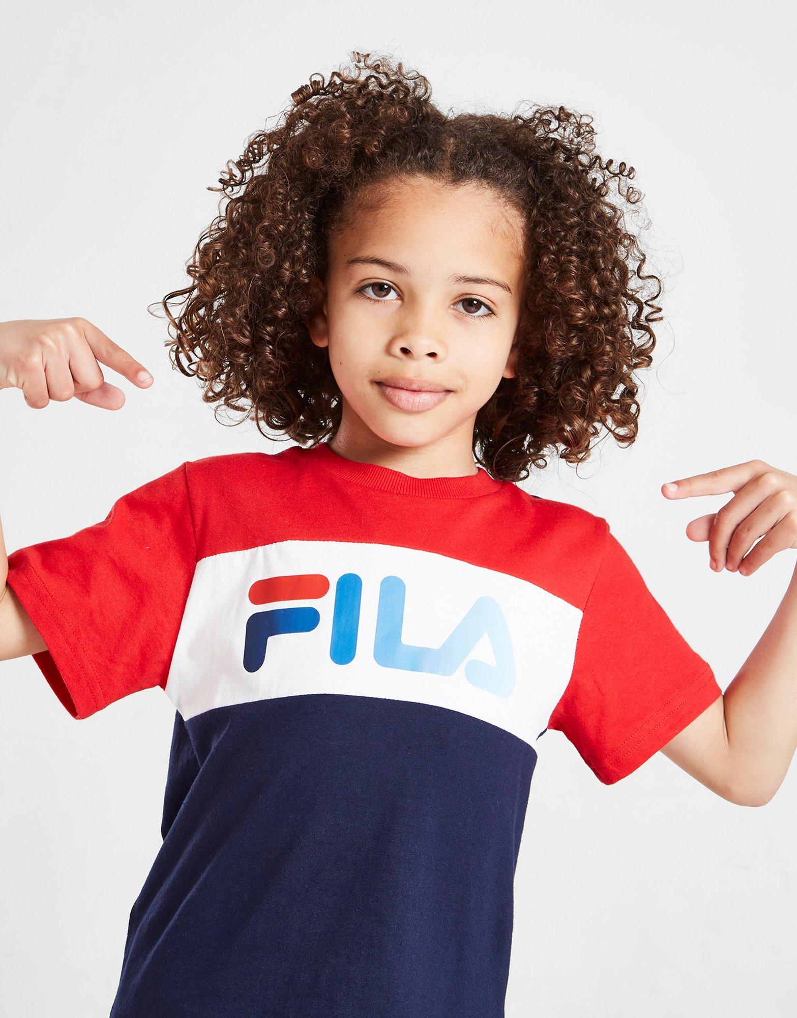 Fila Bosco Colour Block T-Shirt/Shorts Set Children